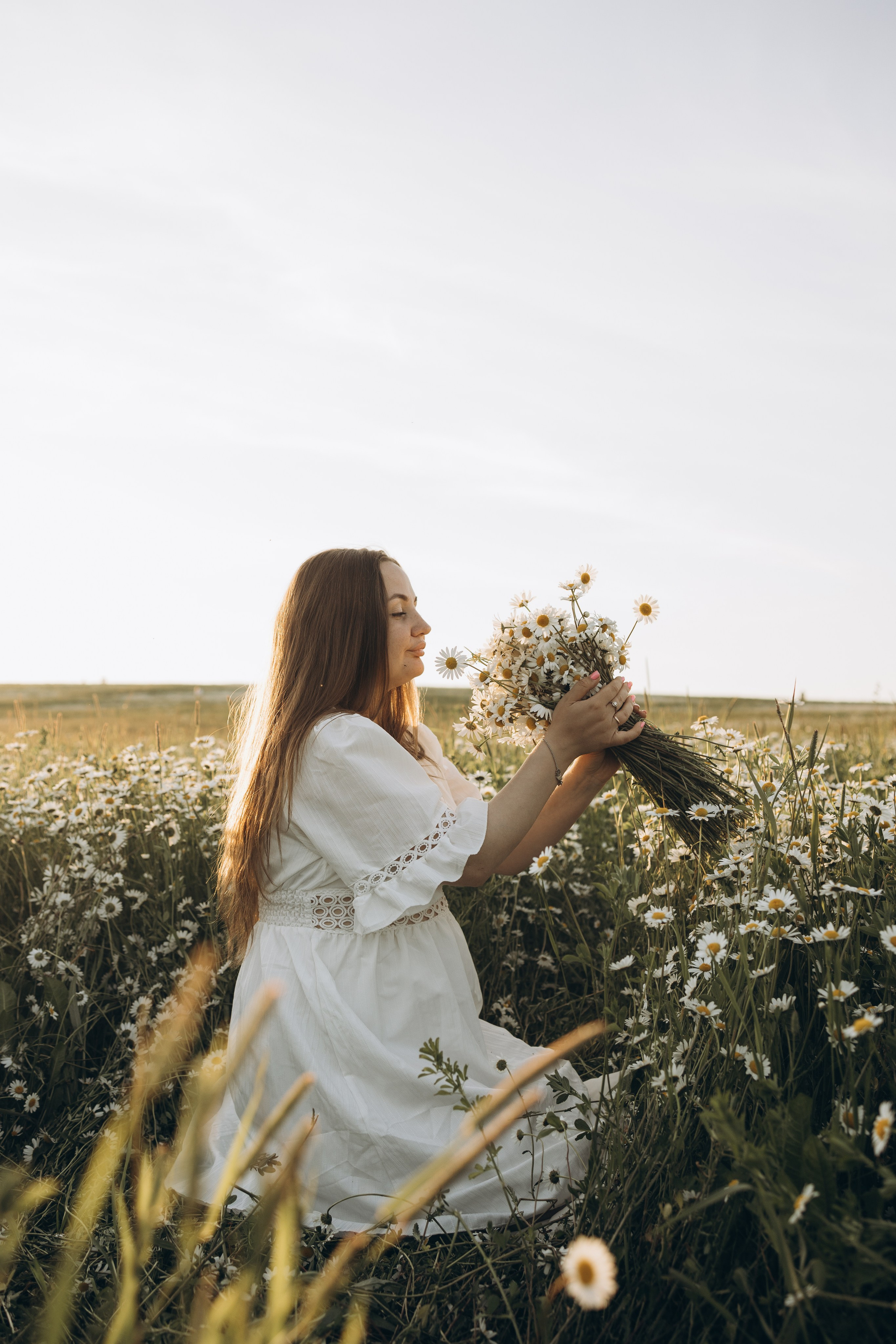 Маша и ромашки. Семейный фотограф в Москве Виктория Ястребинская