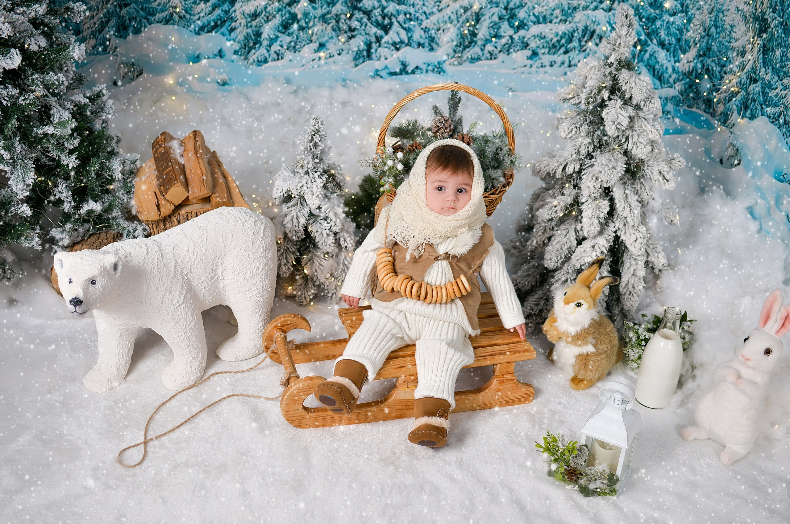 Новогодняя семейная фотосессия в Краснодаре 2023-2024. Фотограф новорожденных Краснодар Малышенко Надежда