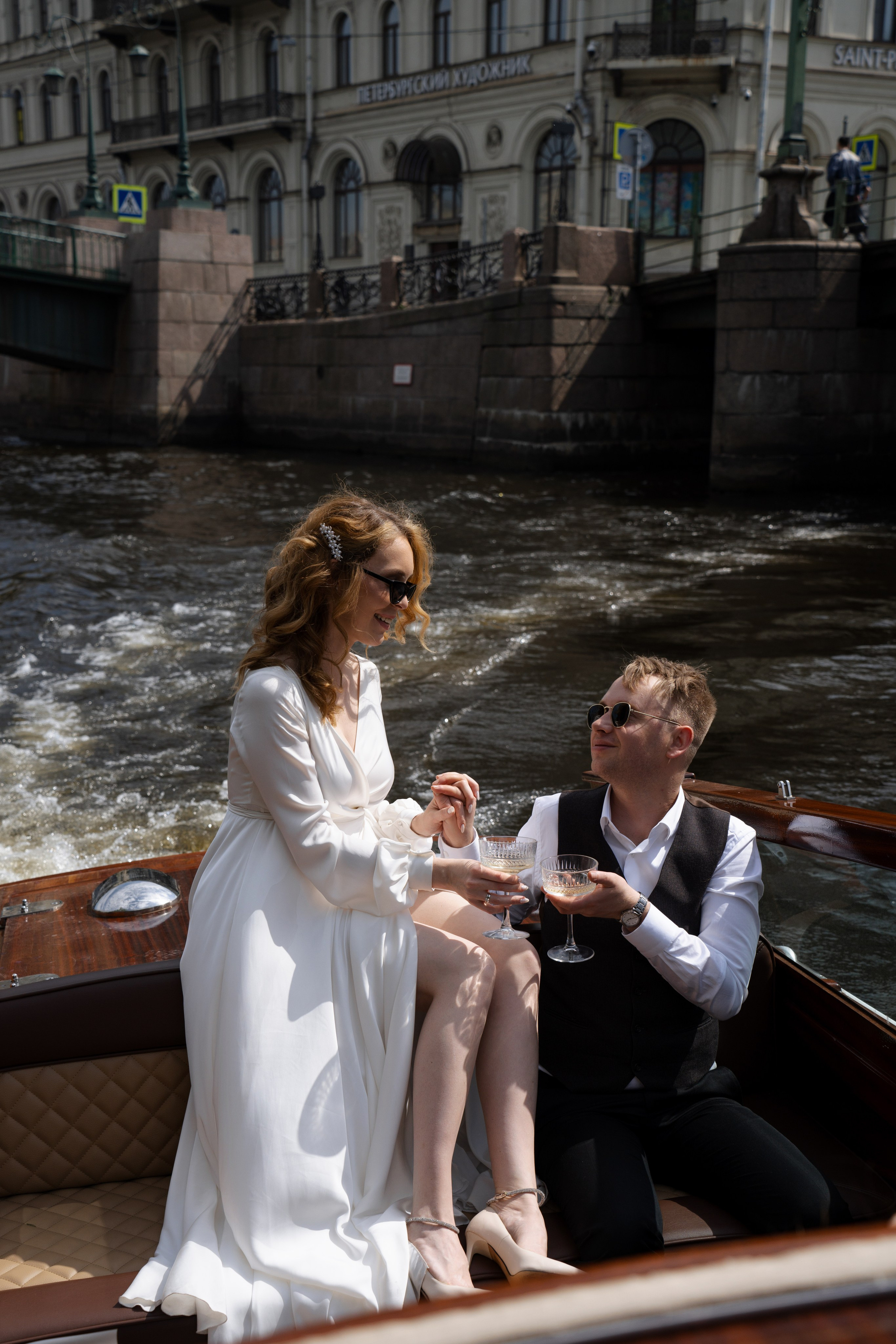 Свадьба на катере. Фотограф Оксана Шавва