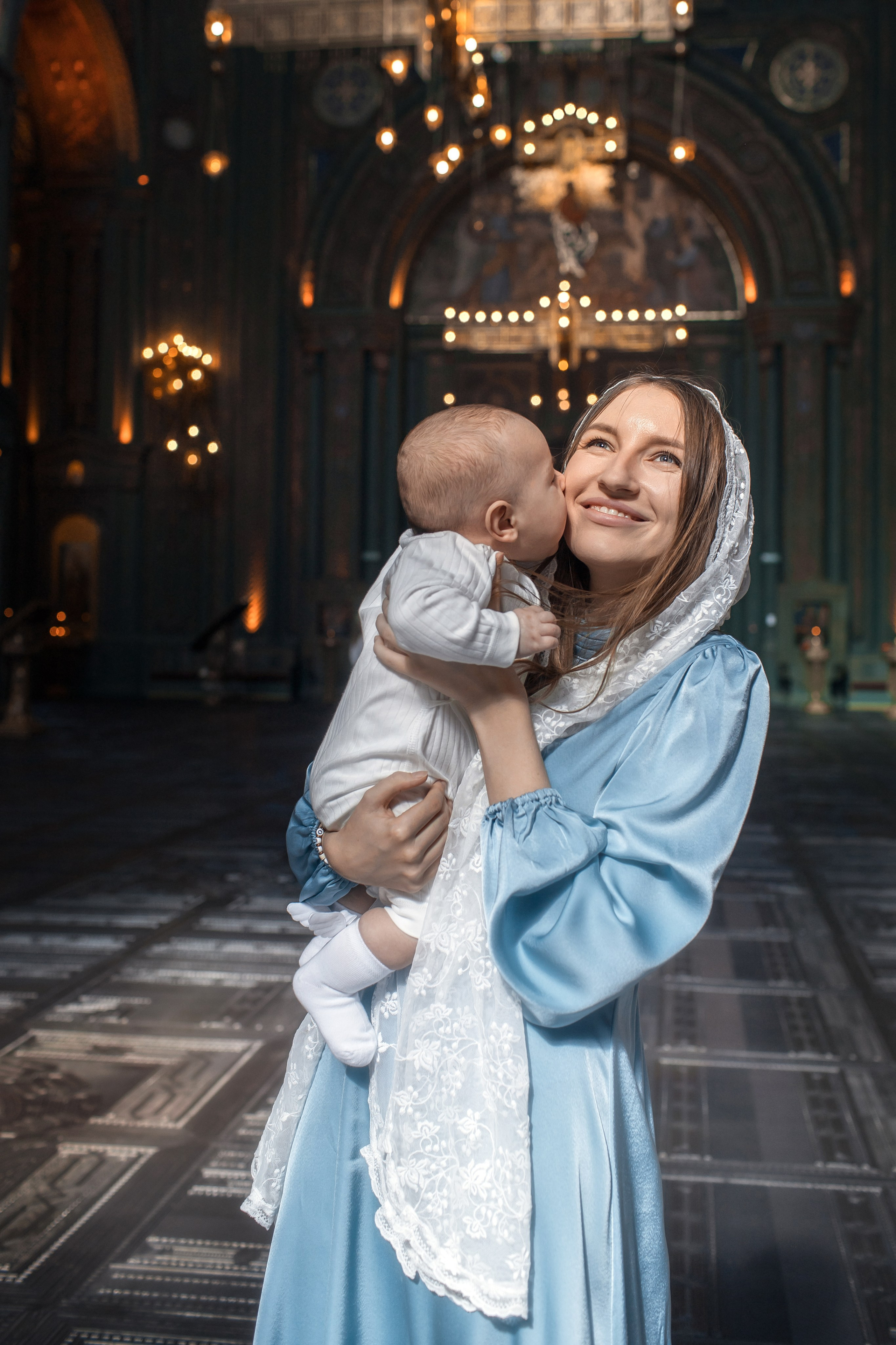 Крещение в Храме Вооруженных Сил России. Профессиональный фотограф в Москве и Мо Мария Шантарёва