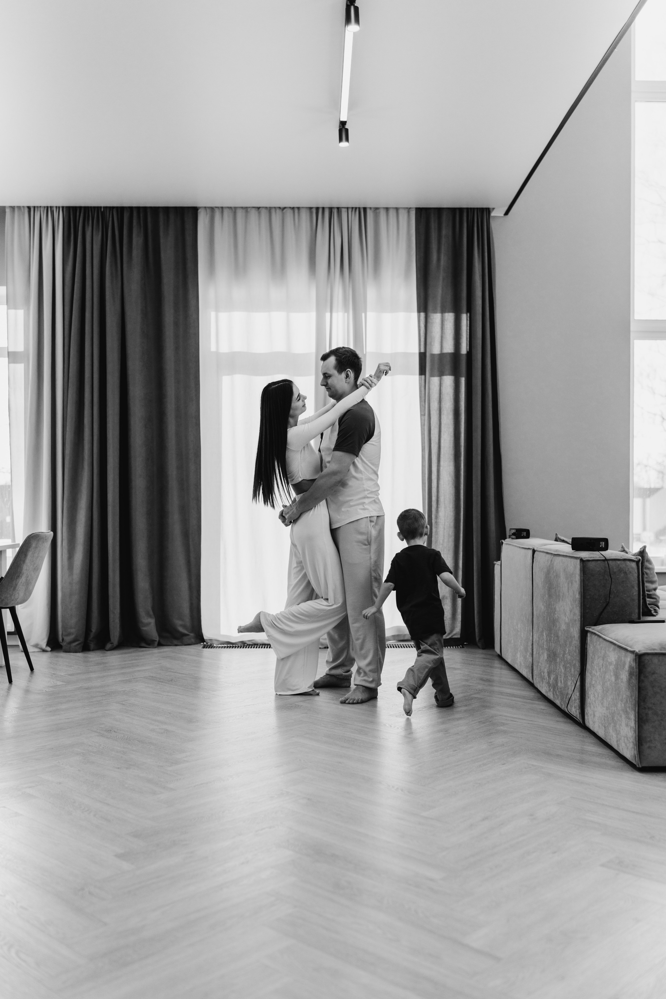 Домашняя съемка семьи Ксении и Алексея. Семейный и портретный фотограф в Санкт-Петербурге Татьяна Гримоть