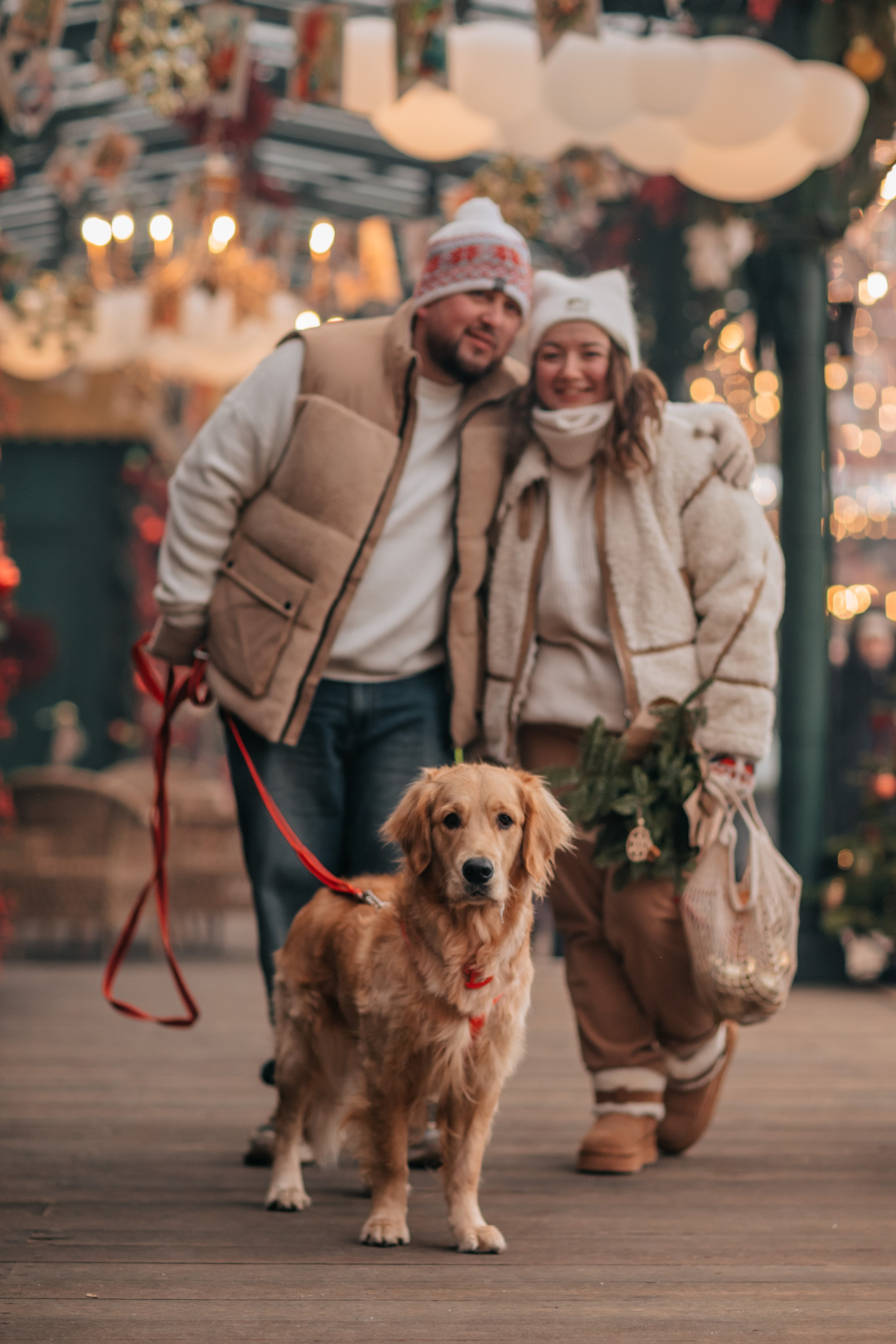 Бетти, Катя и Лёша. Новогодняя история. Семейный фотограф анималист Мария Крючкова