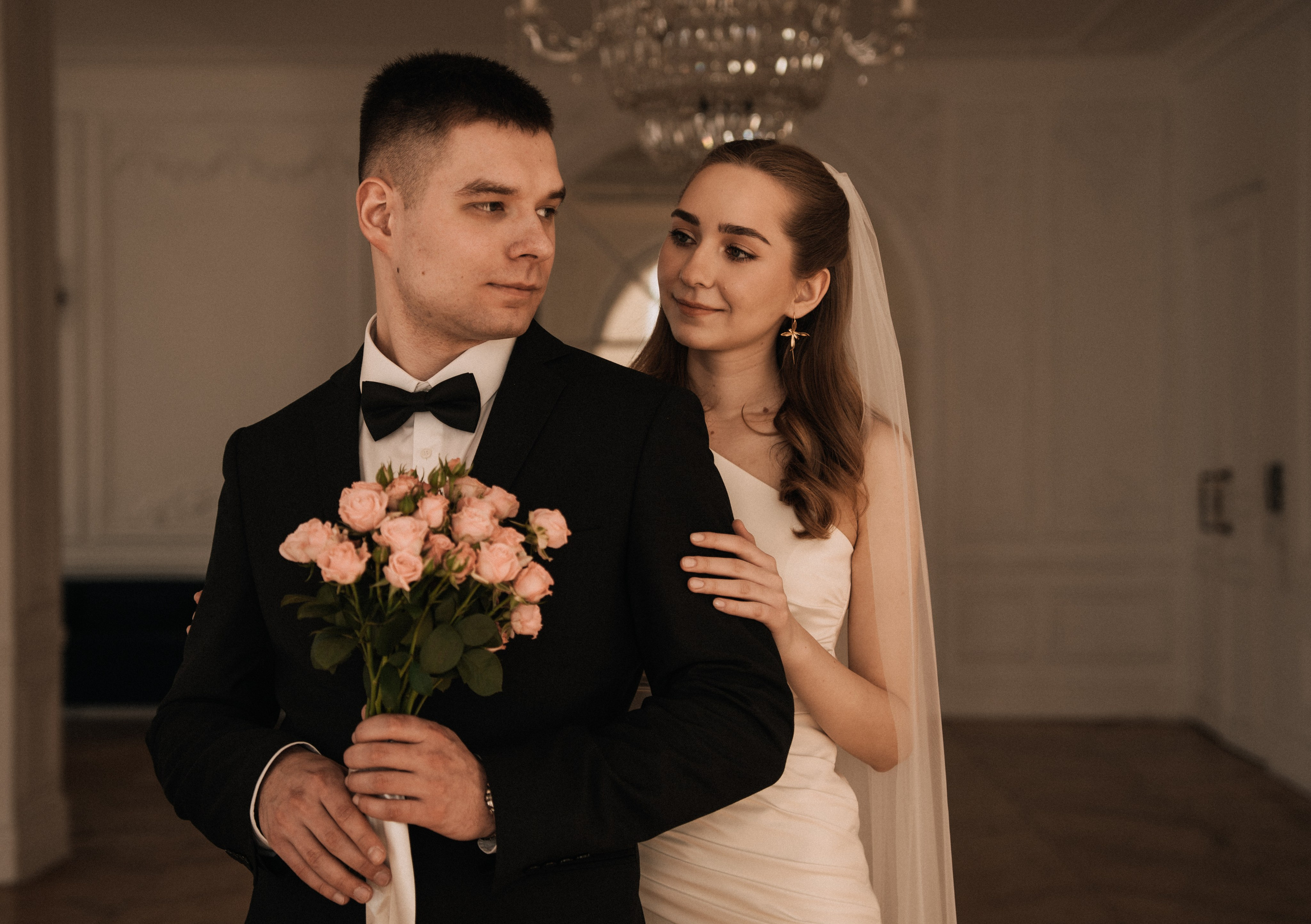 Свадебная фотосессия в Санкт-Петербурге. Дворец Бракосочетания №1. Английская набережная, 28. Федосова Елизавета - свадебный фотограф СПб.