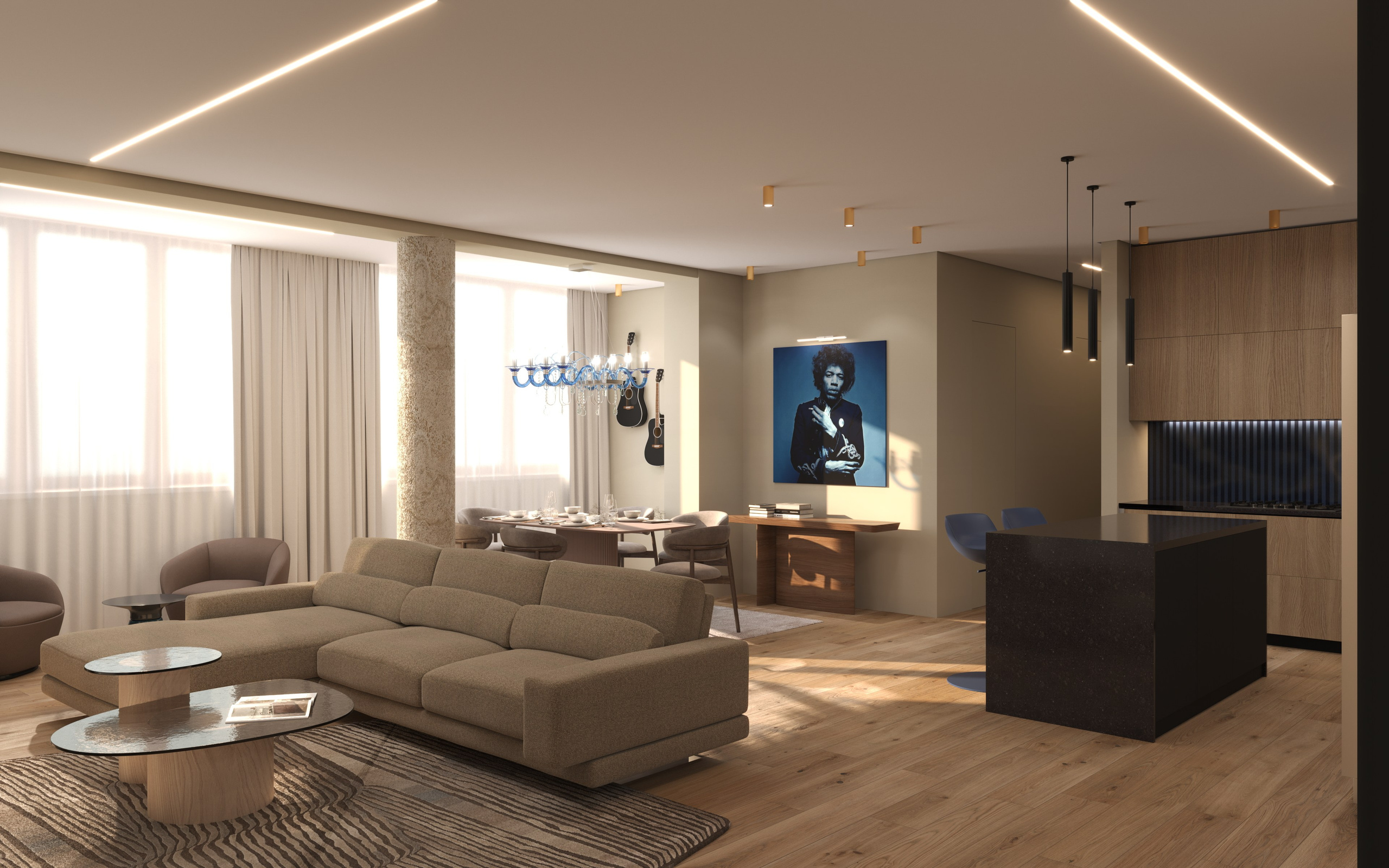 Интерьер квартиры. Визуализация и анимация в Москве — Андрей Епифанов