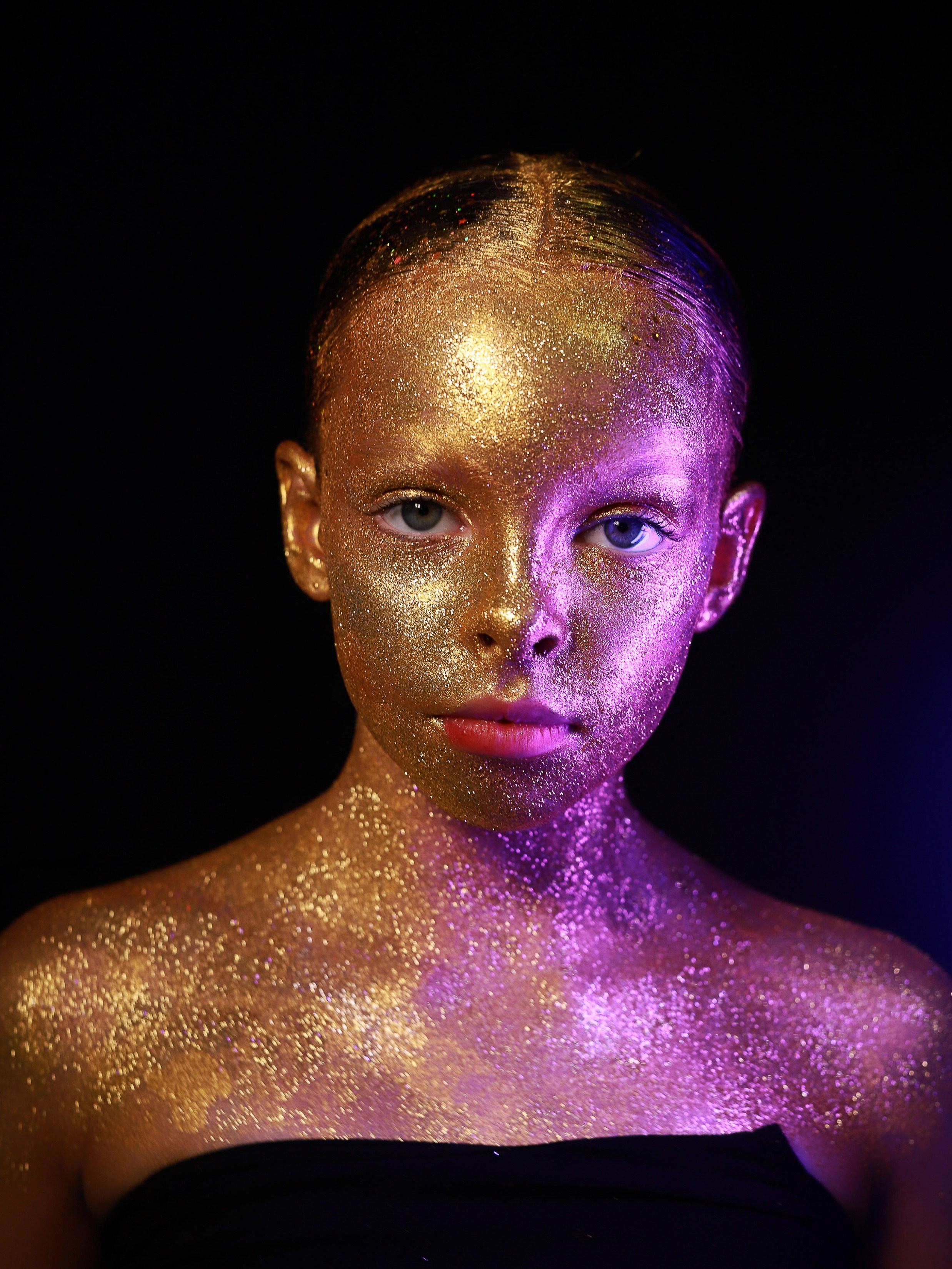 Портреты с глитер. Фотограф Юлия Мальцева