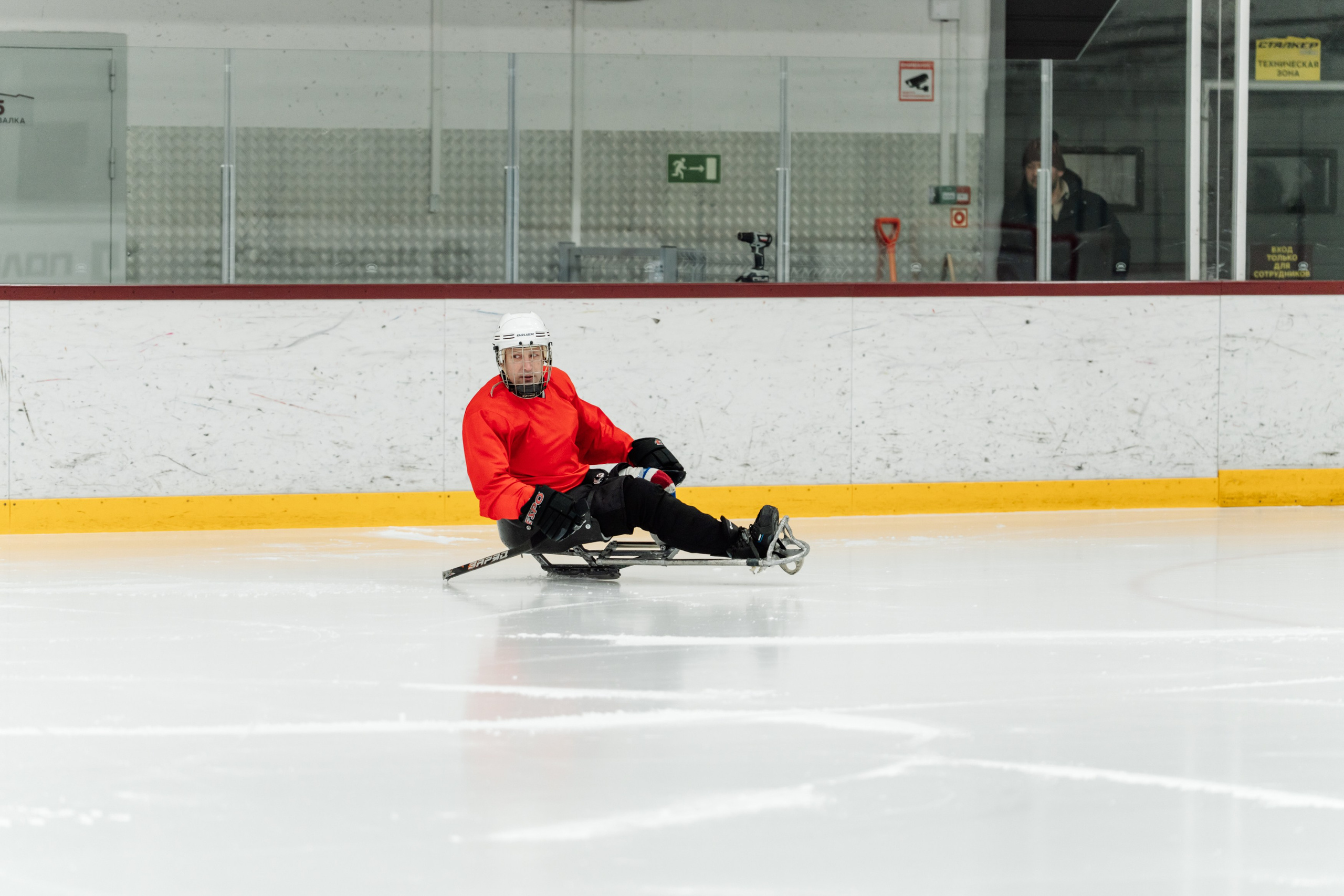 Игра в следж хоккей приуроченная 23.02.26 в арене Сталкер