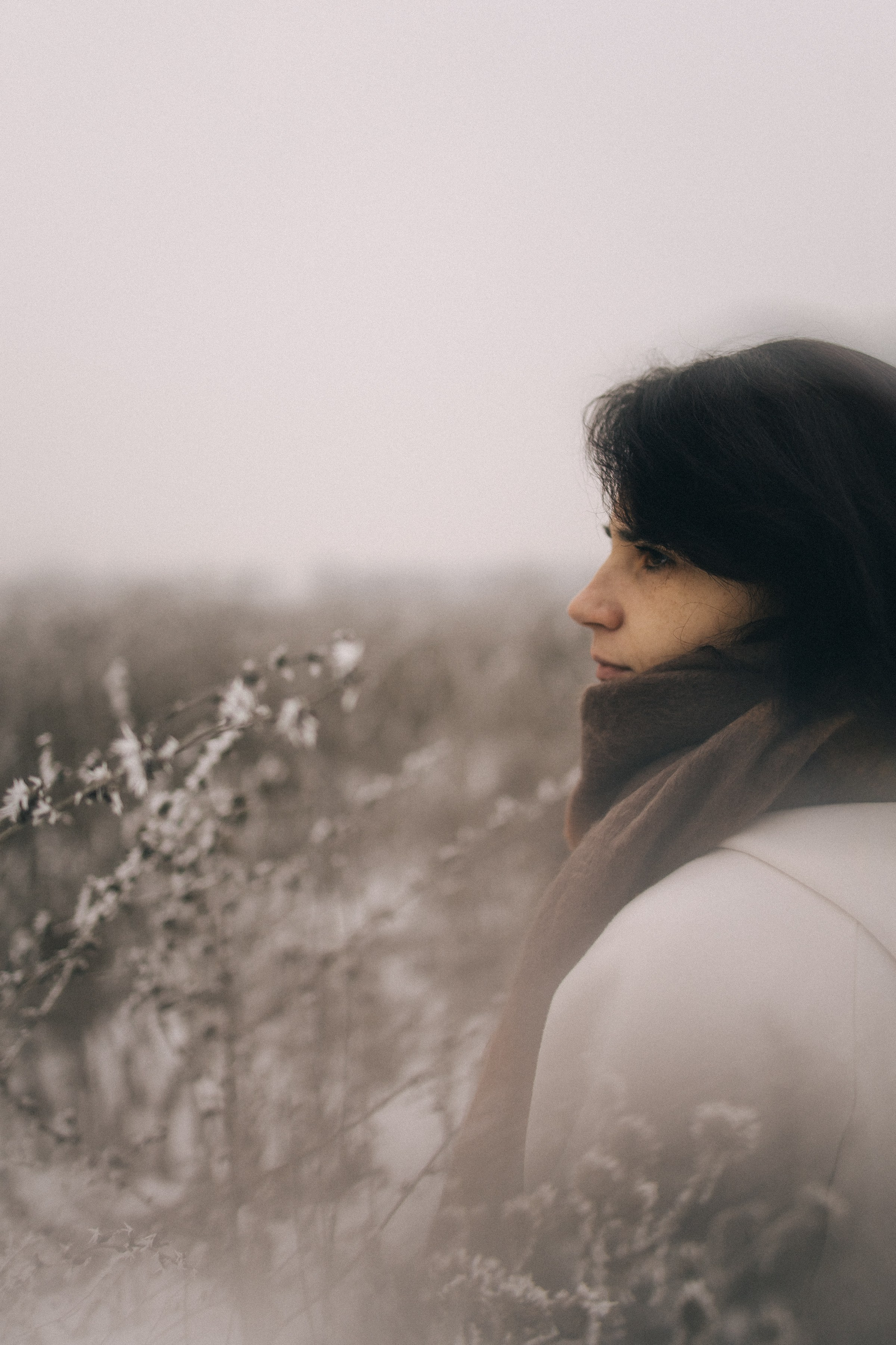 Ксю и снег / Алматы. Фотограф Наталья Гончарова. Снимаю живые портреты в Алматы