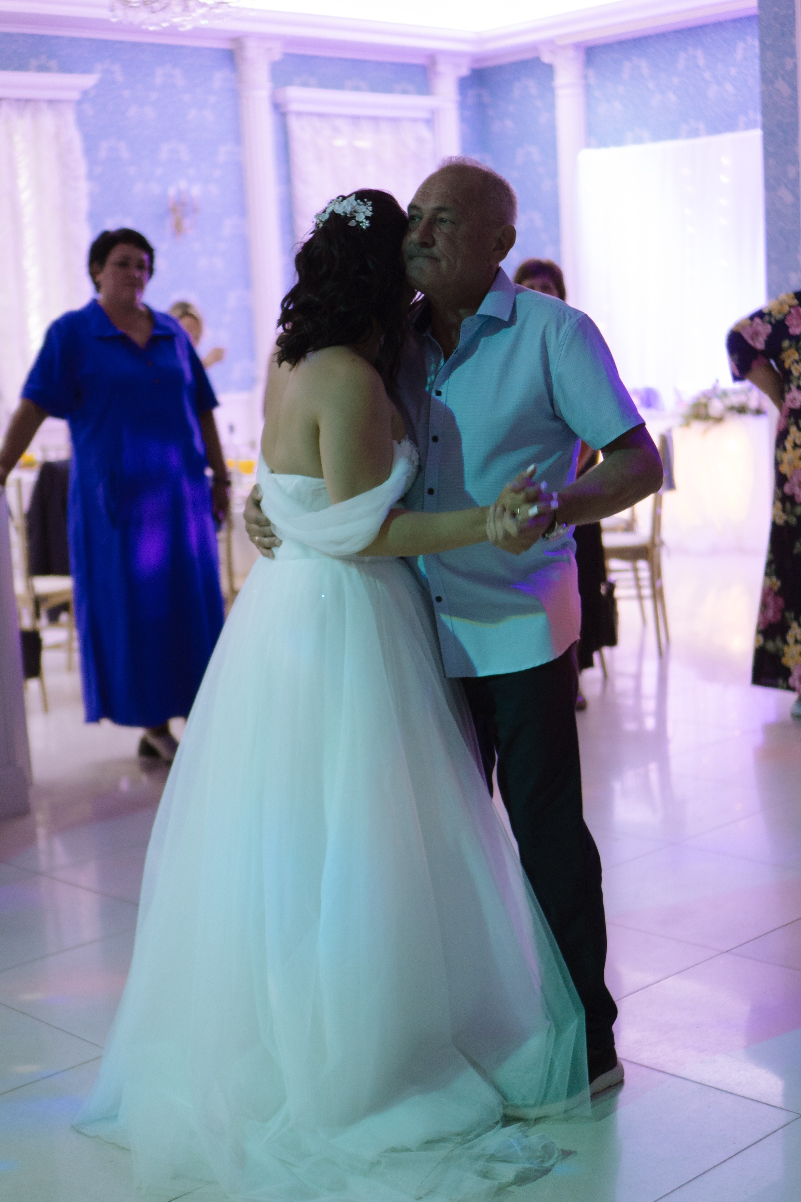 ТАНЕЦ ОТЦА И ДОЧЕРИ НА БАНКЕТЕ (СВАДЕБНАЯ ФОТОСЕСИИЯ БАНКЕТА). Профессиональный фотограф, Санкт-Петербург — Виктория Богомолова