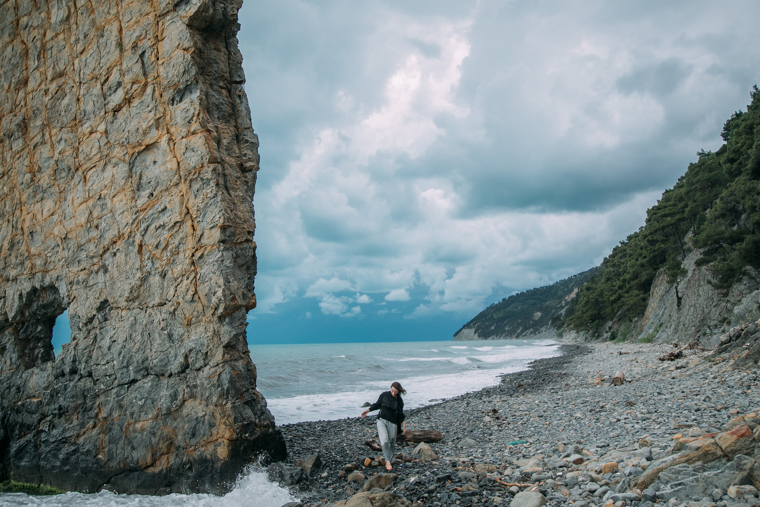 Скала «Парус» и Евгения. Портретный, семейный, свадебный фотограф в Магадане — Екатерина Литвин