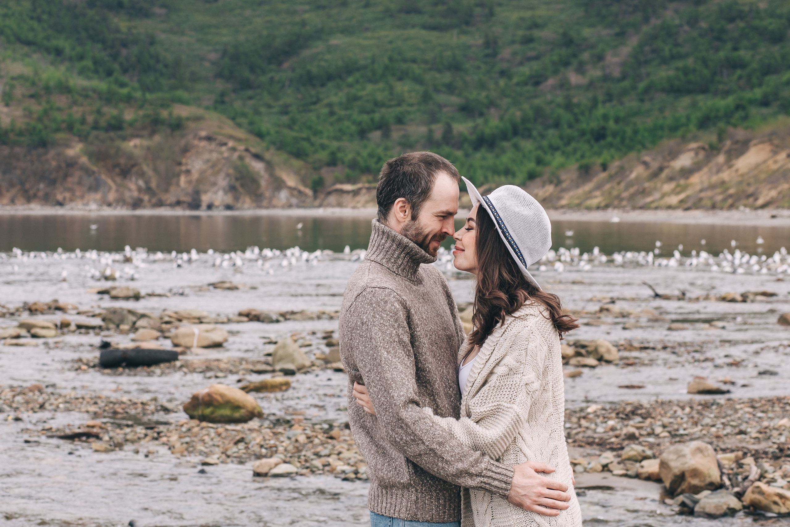 Романтичная семейная Фотосессия для двоих на берегу Охотского моря. Портретный, семейный, свадебный фотограф в Магадане — Екатерина Литвин