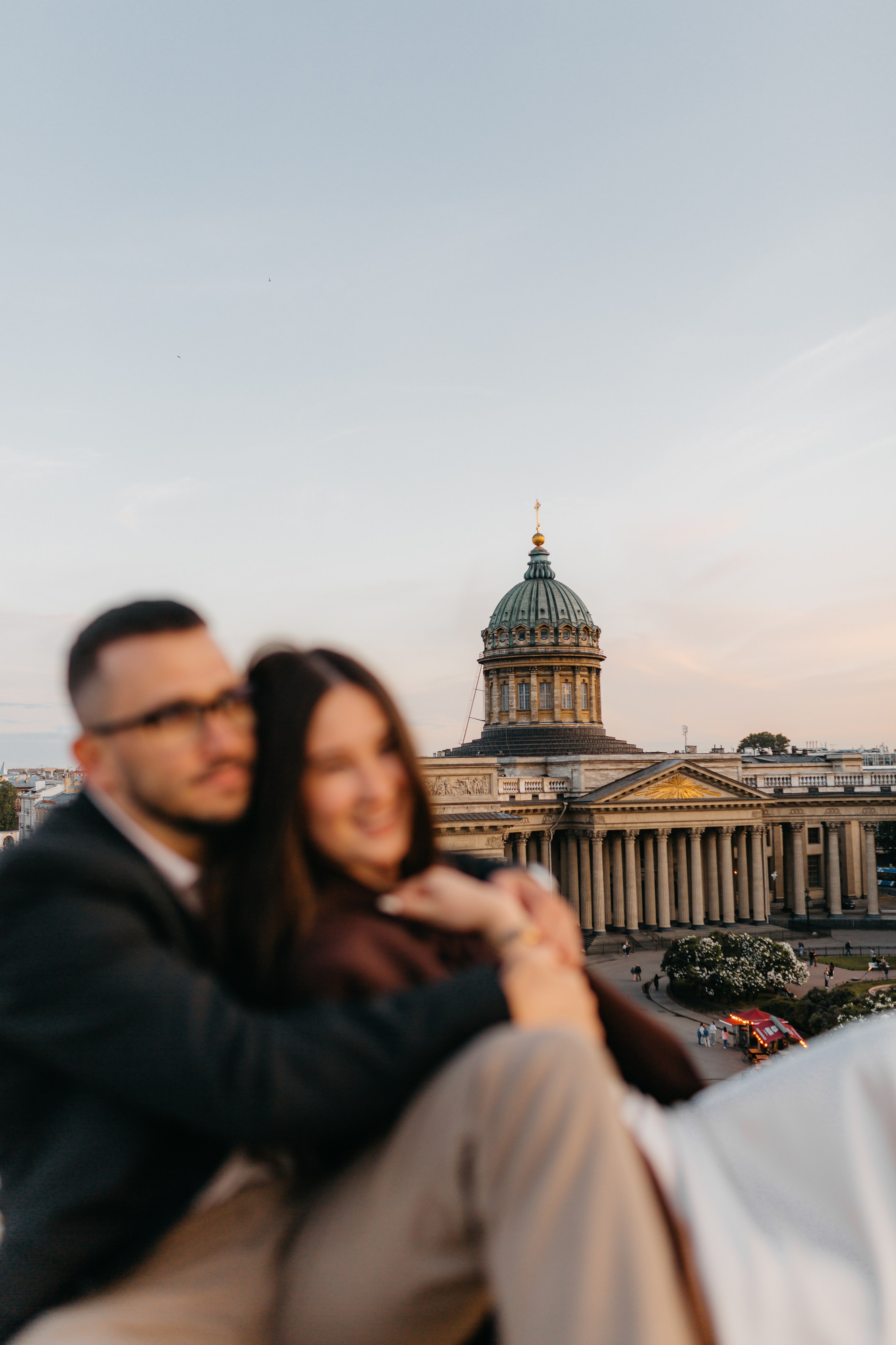 LoveStory на крышах Питера. Фотограф Санкт-Петербург Князева Елизавета