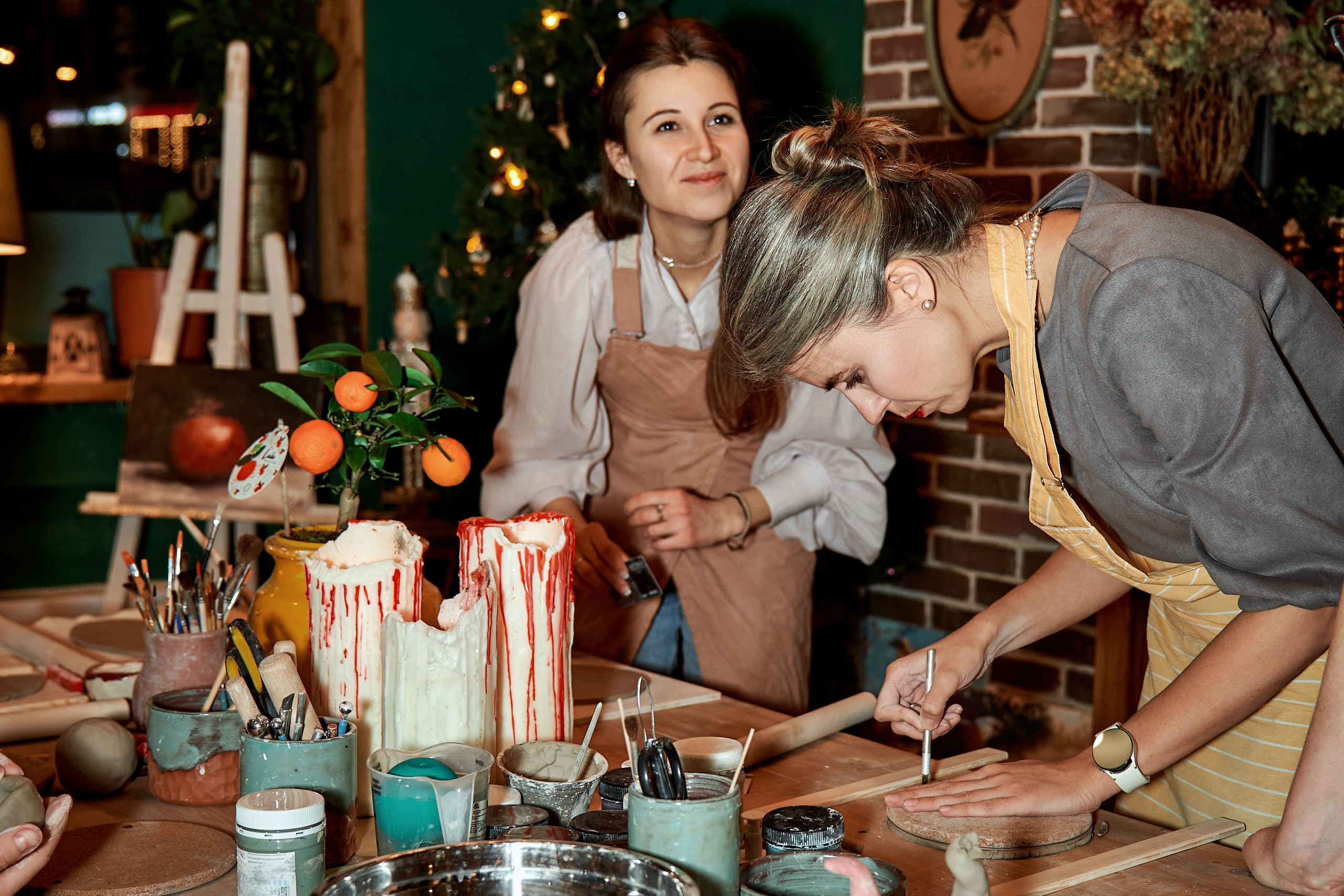 Мероприятие в гончарной мастерской. Фотограф в Москве Алина Алексеева