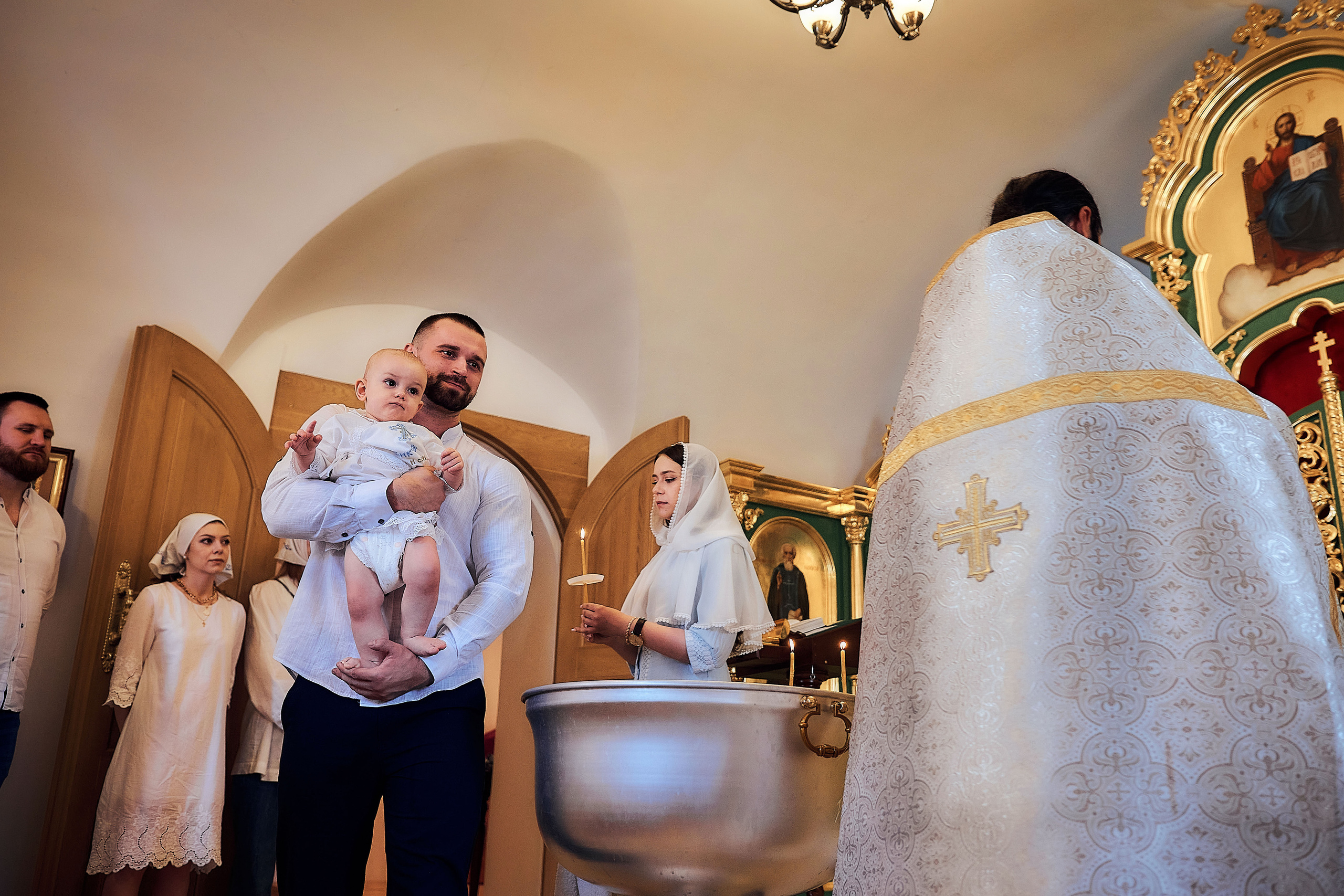 Таинство Крещения Виктора. Фотограф на Крещение и Венчание в Одинцово