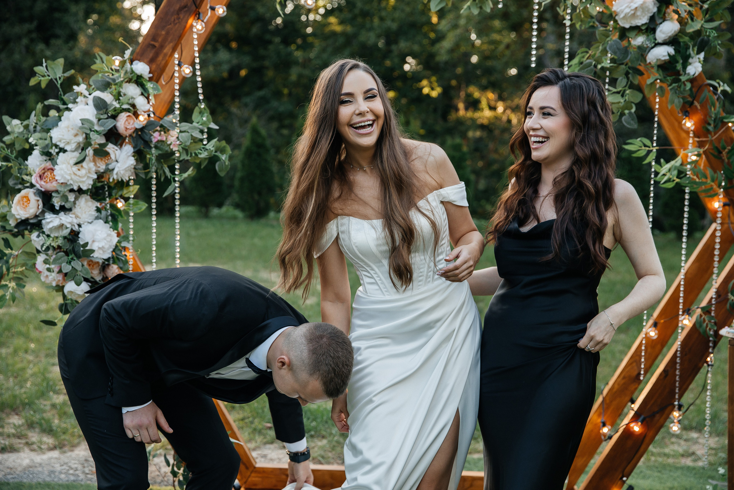 Свадьба на открытом воздухе. Свадебный и семейный фотограф в Москве Олеся Подколзина