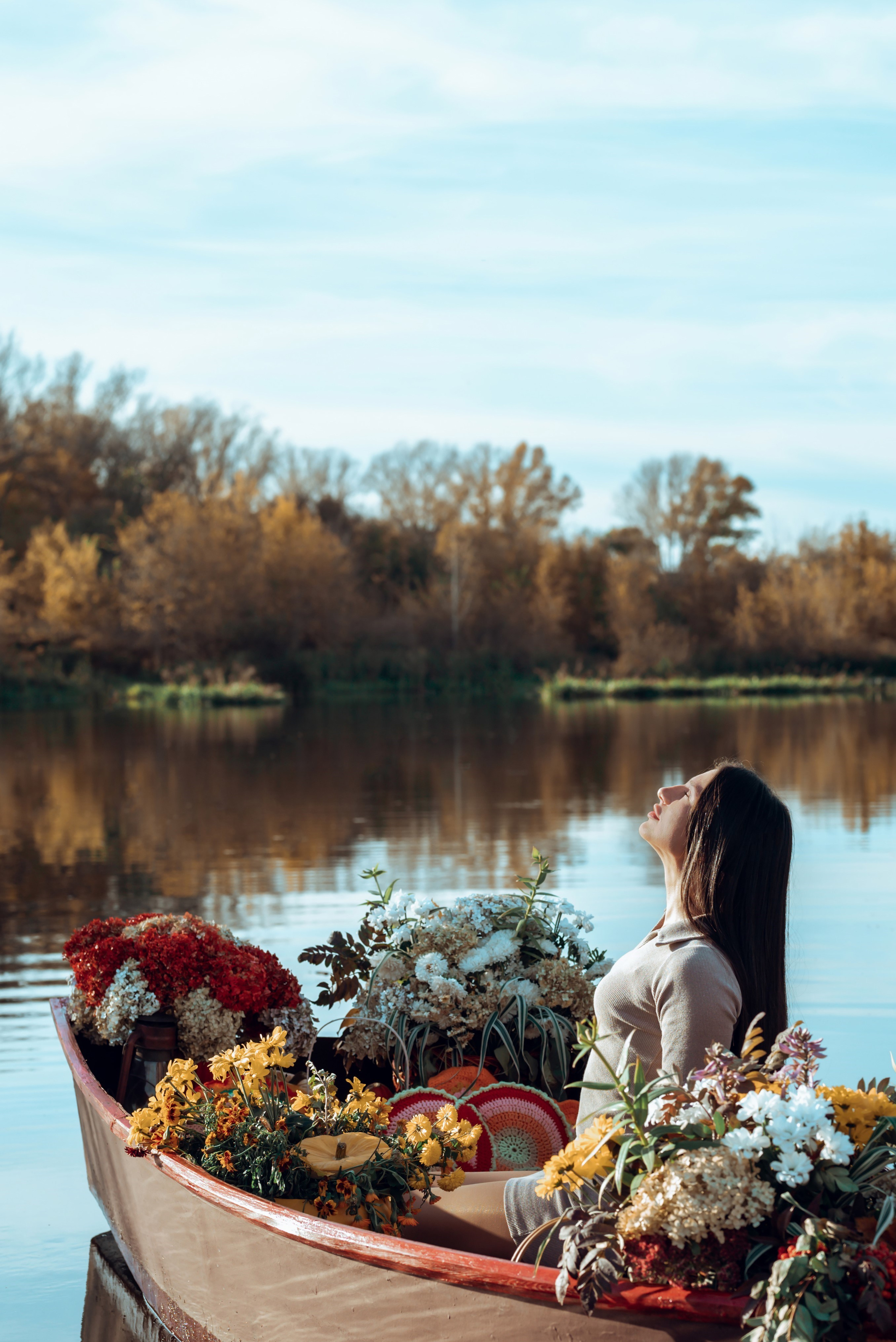 Фотопроект с осенней лодкой. Фотограф в городе Салават