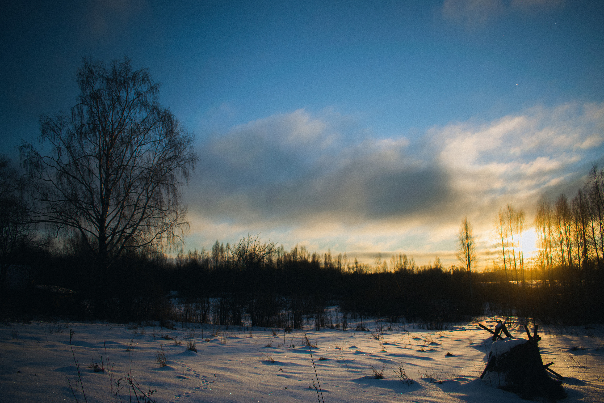 История в зимней деревне. Фотограф в Санкт-Петербурге