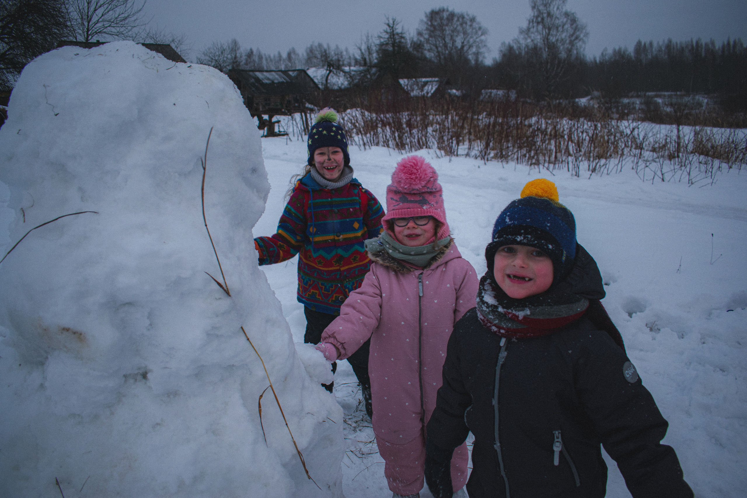 История в зимней деревне. Фотограф в Санкт-Петербурге