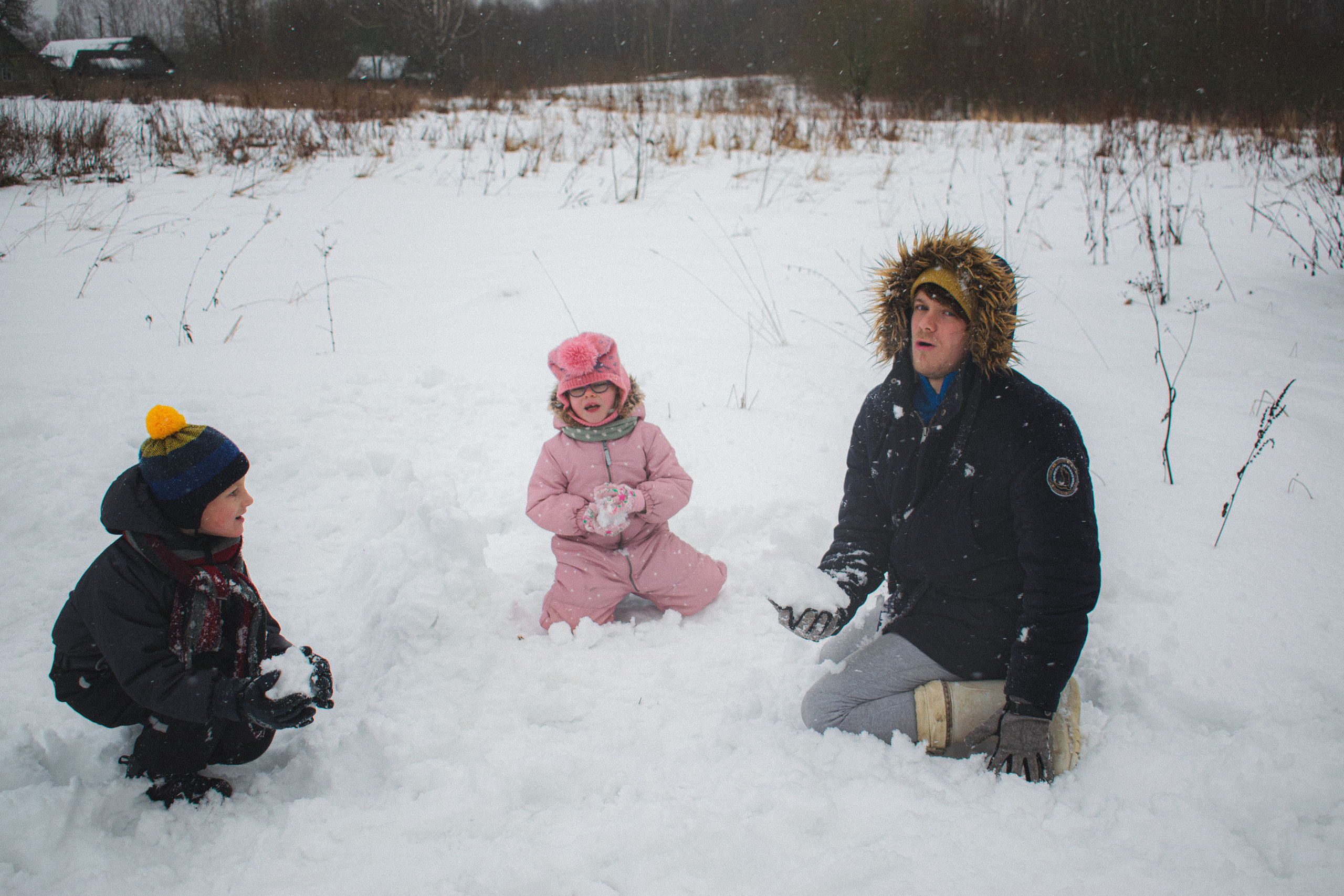 История в зимней деревне. Фотограф в Санкт-Петербурге