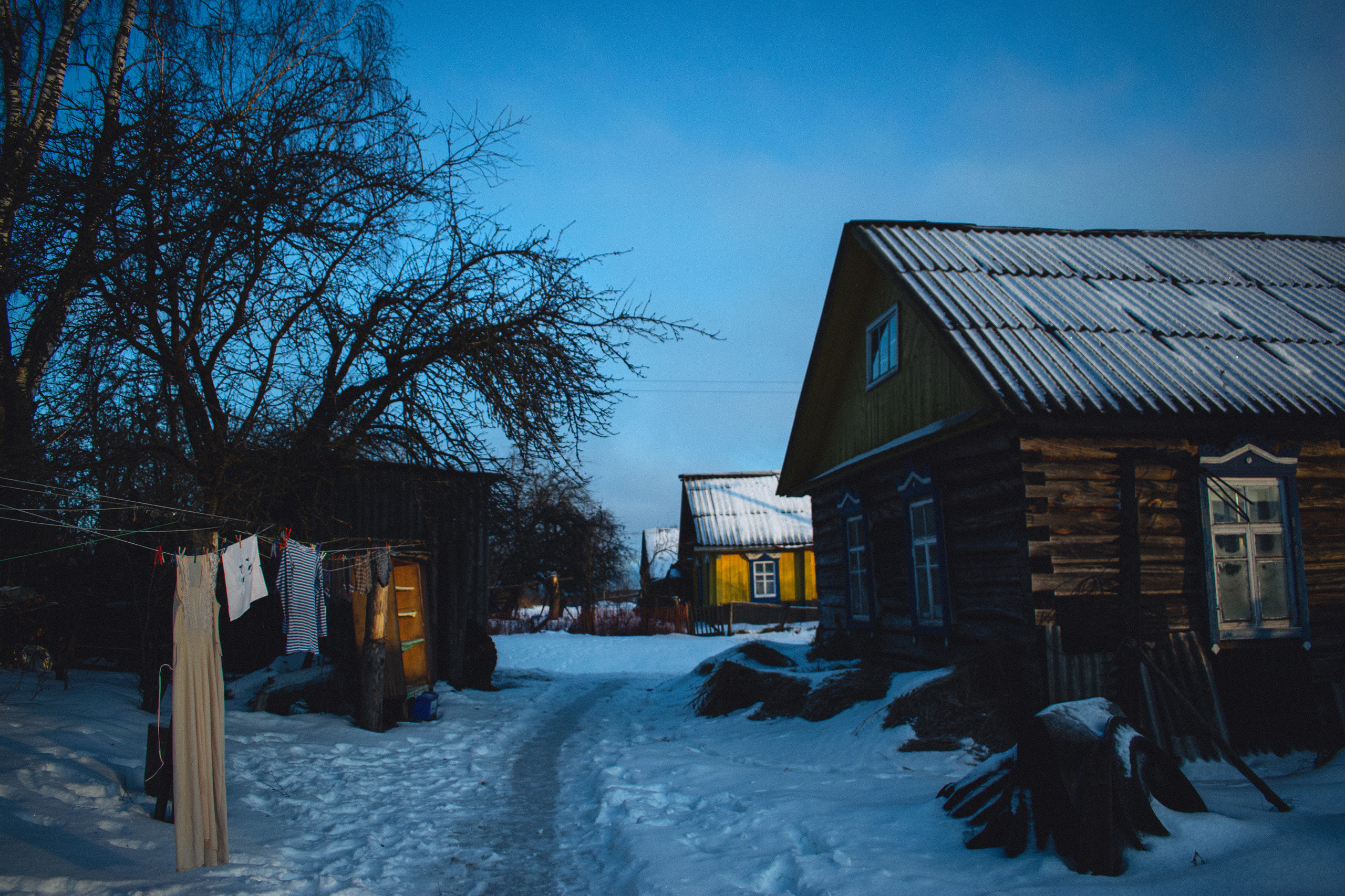 История в зимней деревне. Фотограф в Санкт-Петербурге