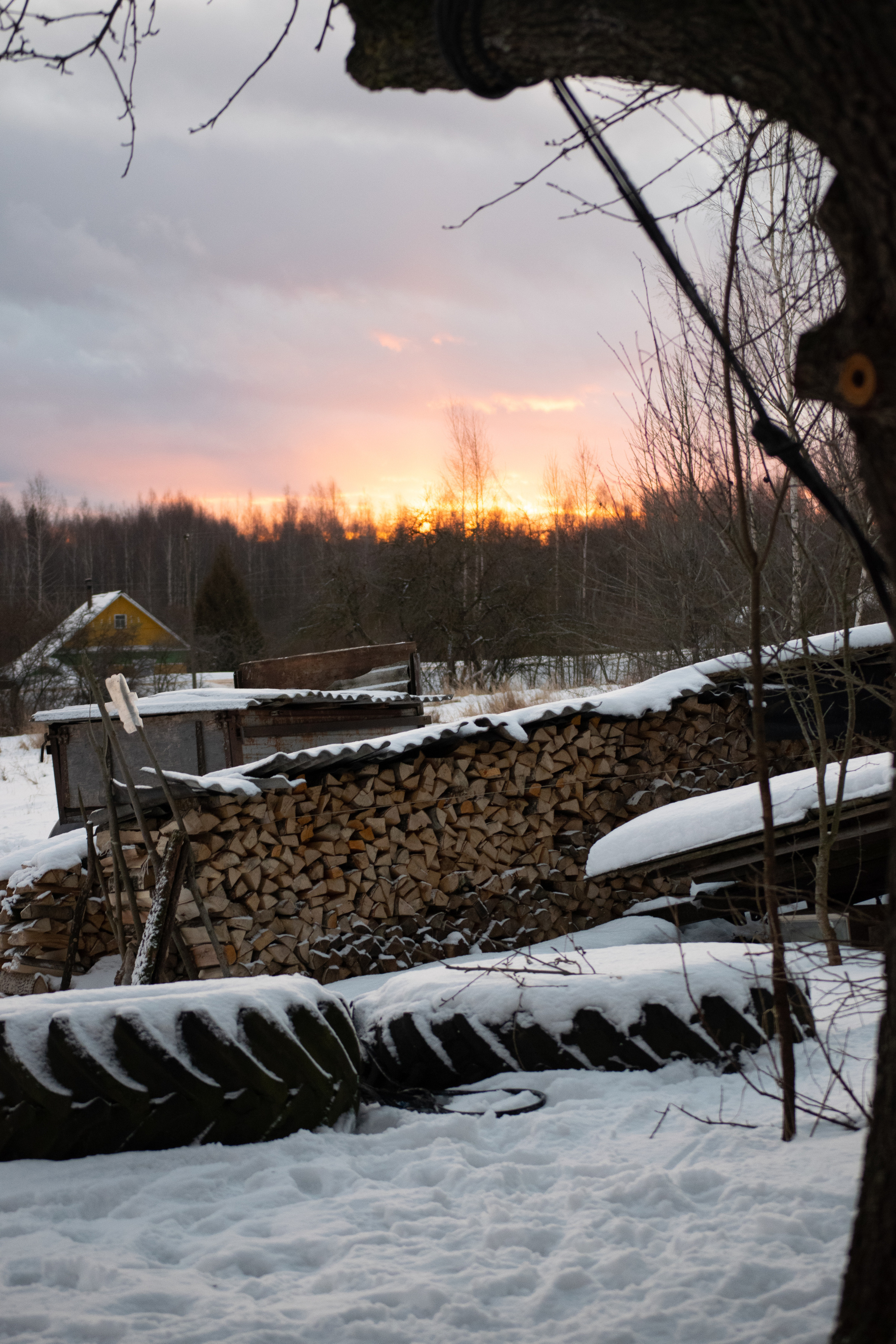 История в зимней деревне. Фотограф в Санкт-Петербурге