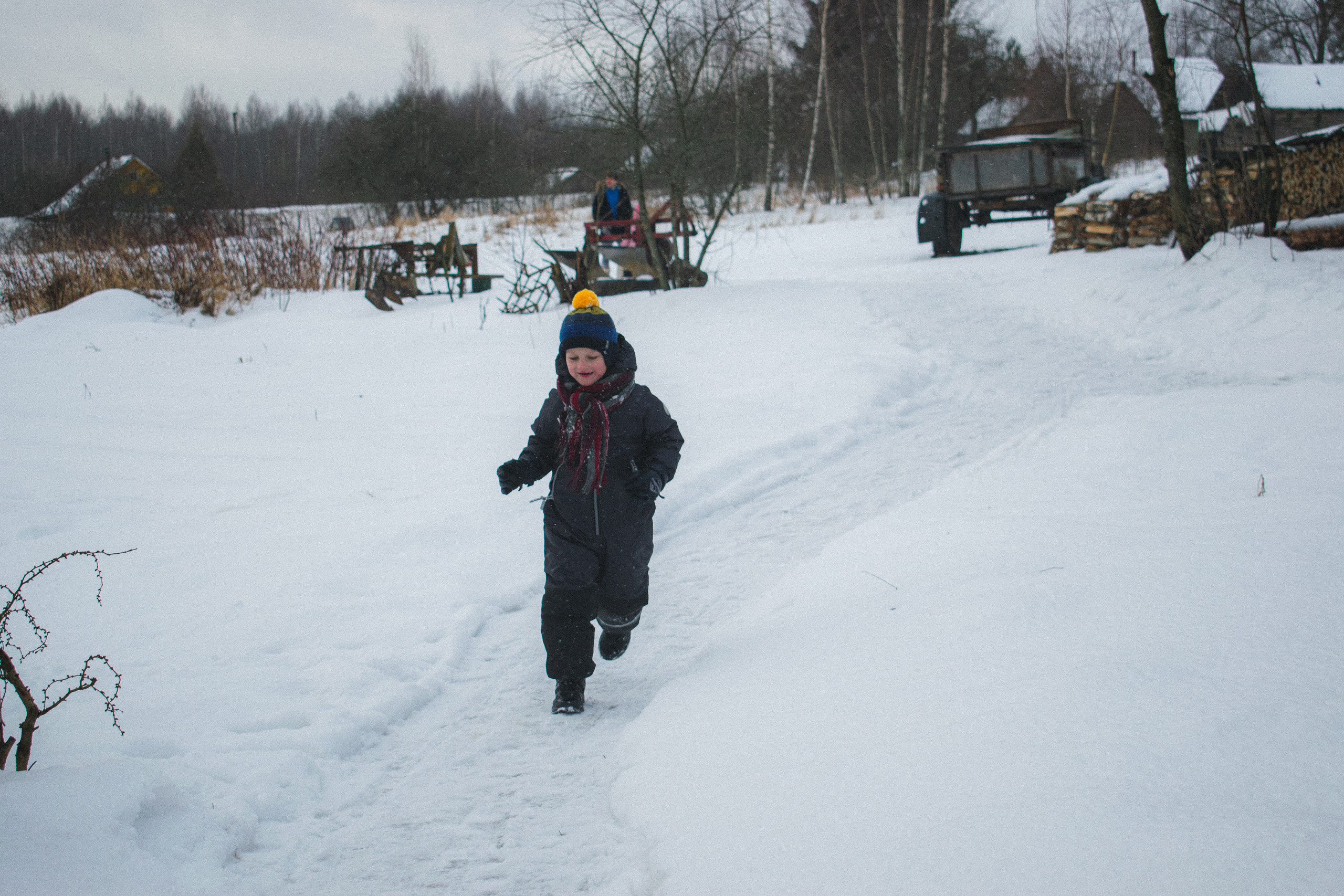 История в зимней деревне. Фотограф в Санкт-Петербурге