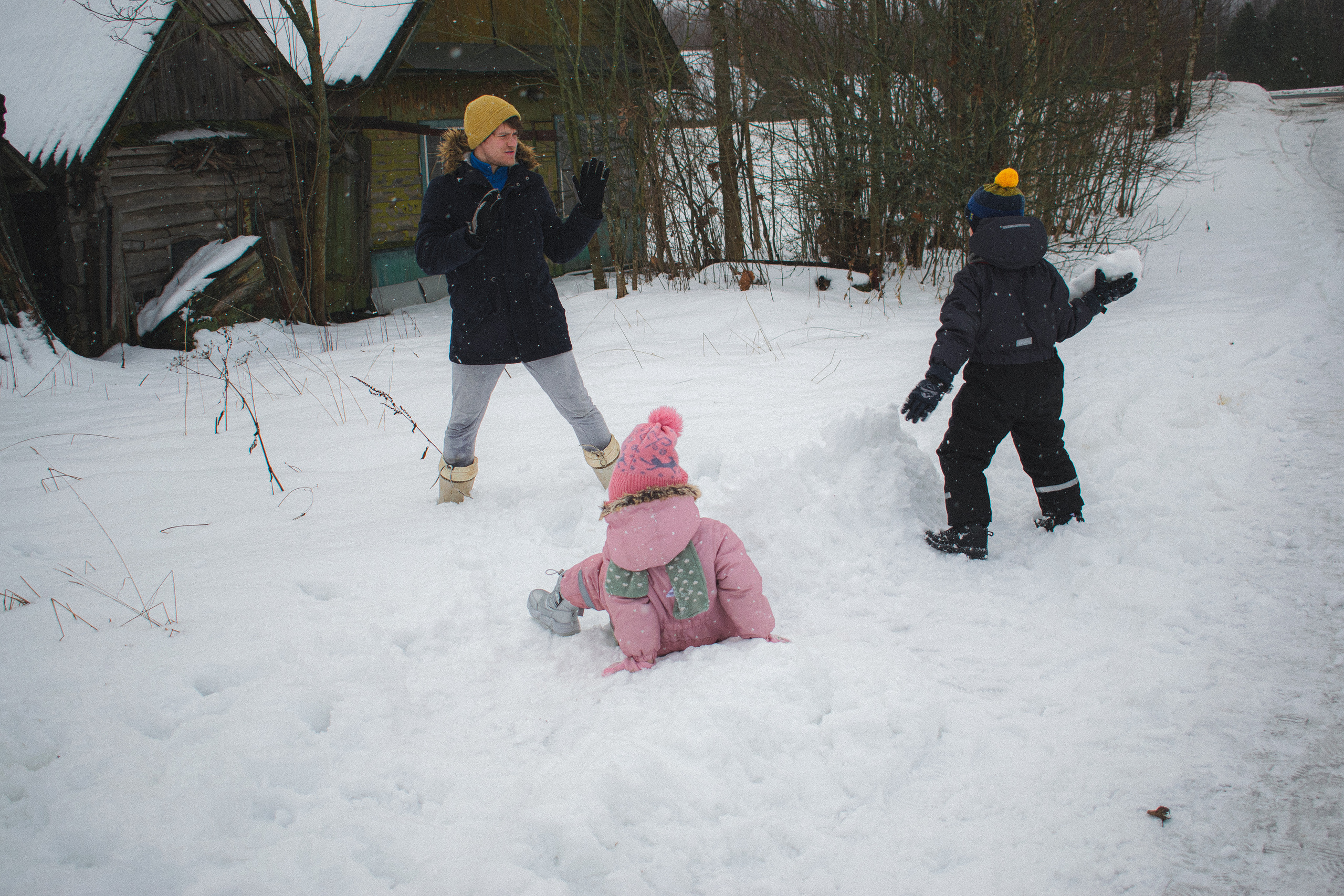 История в зимней деревне. Фотограф в Санкт-Петербурге