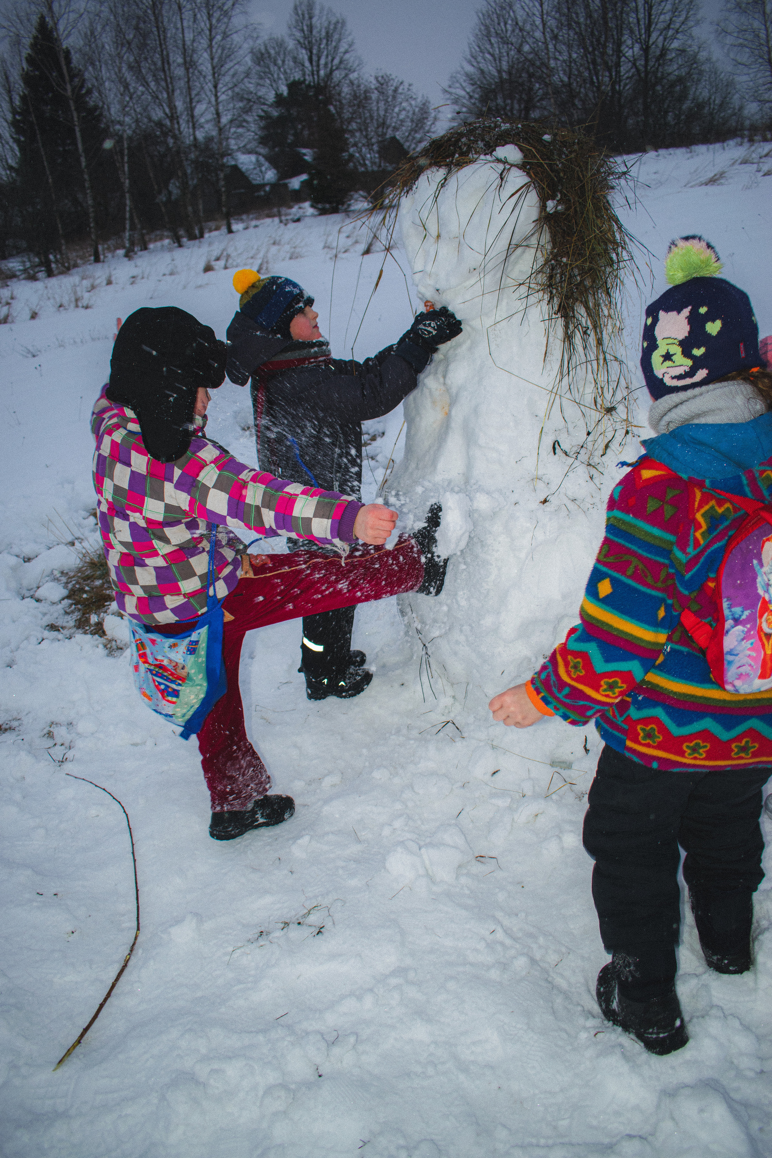 История в зимней деревне. Фотограф в Санкт-Петербурге