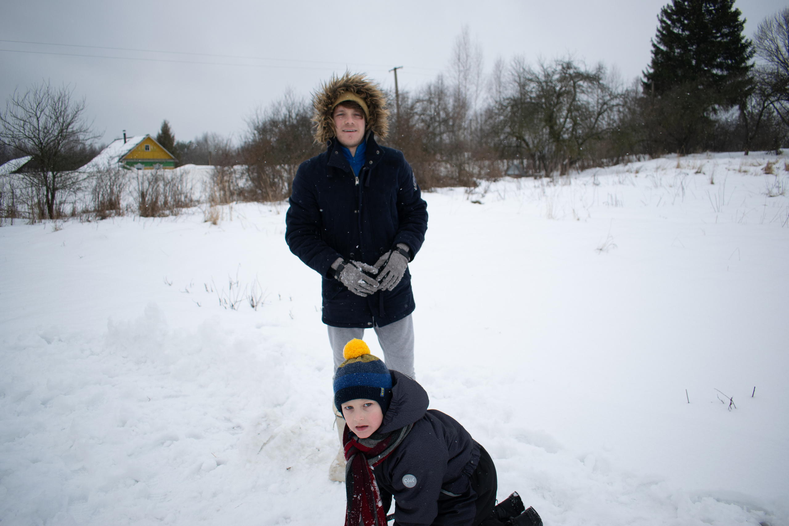 История в зимней деревне. Фотограф в Санкт-Петербурге