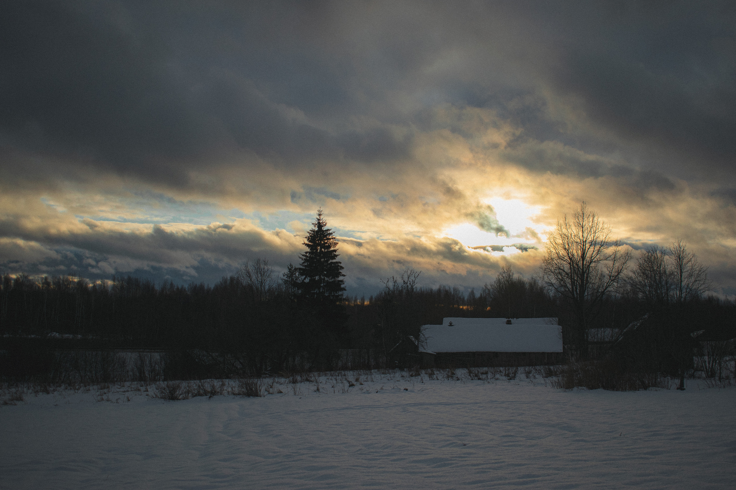 История в зимней деревне. Фотограф в Санкт-Петербурге
