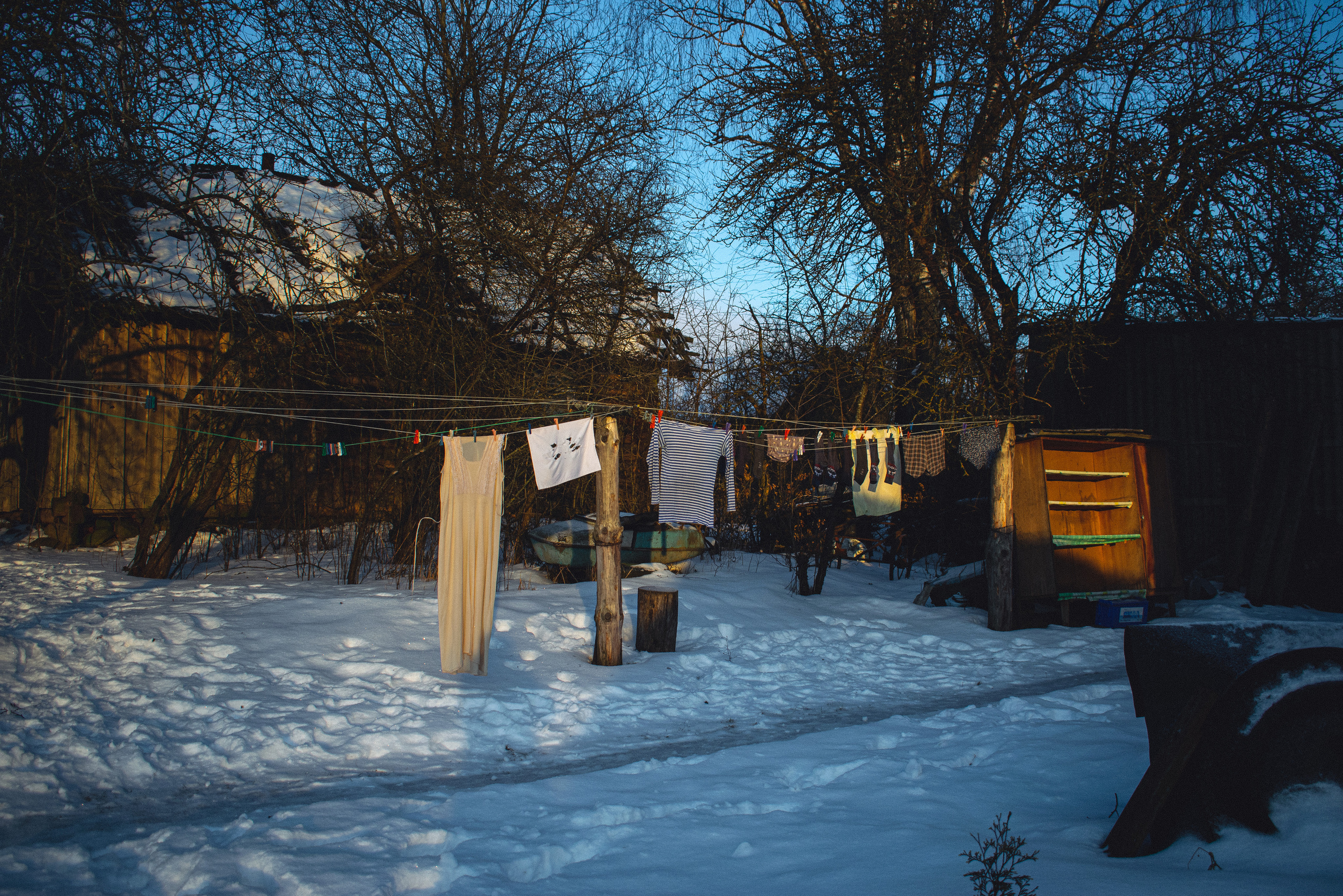 История в зимней деревне. Фотограф в Санкт-Петербурге