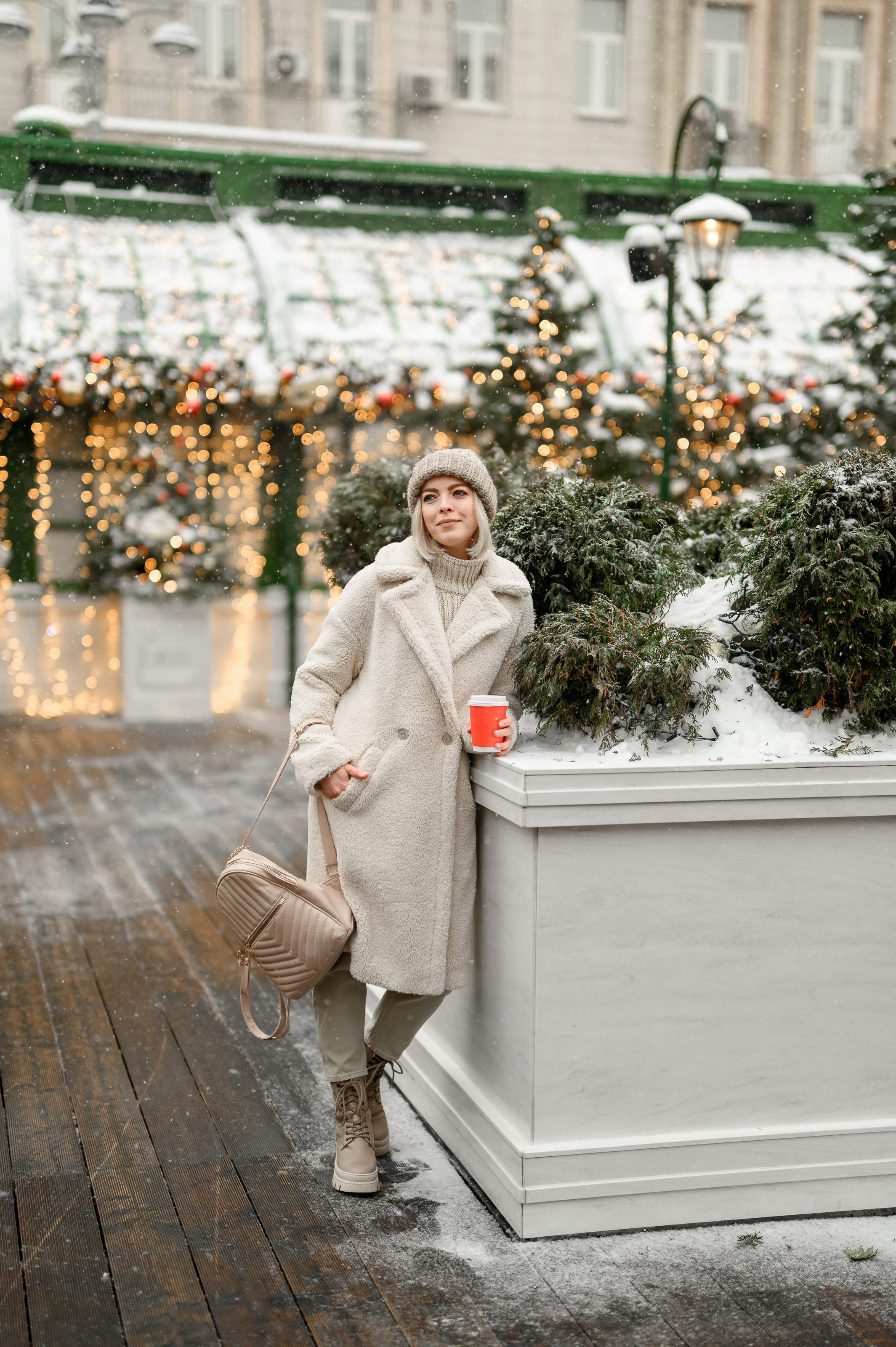 Новогодняя фотосессия на Тверской площади. Semerlina.ru