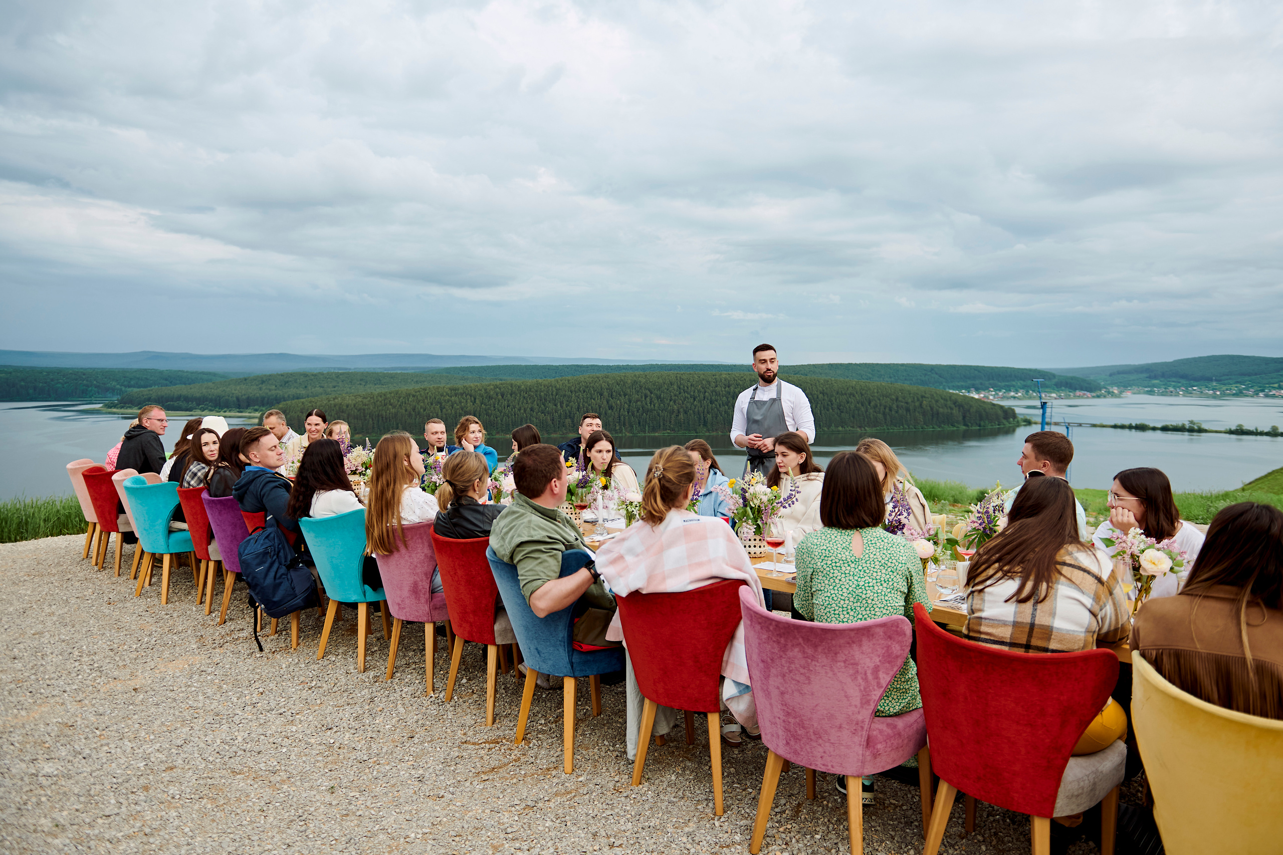 Летний ужин на природе с тремя шефами. Фотограф Постольник Дарья