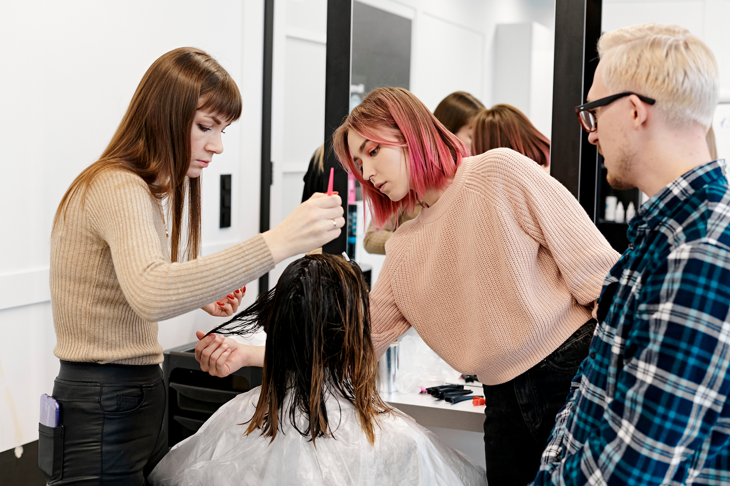 Мастер-класс по окрашиваниям и укладкам от Matrix. Фотограф Постольник Дарья