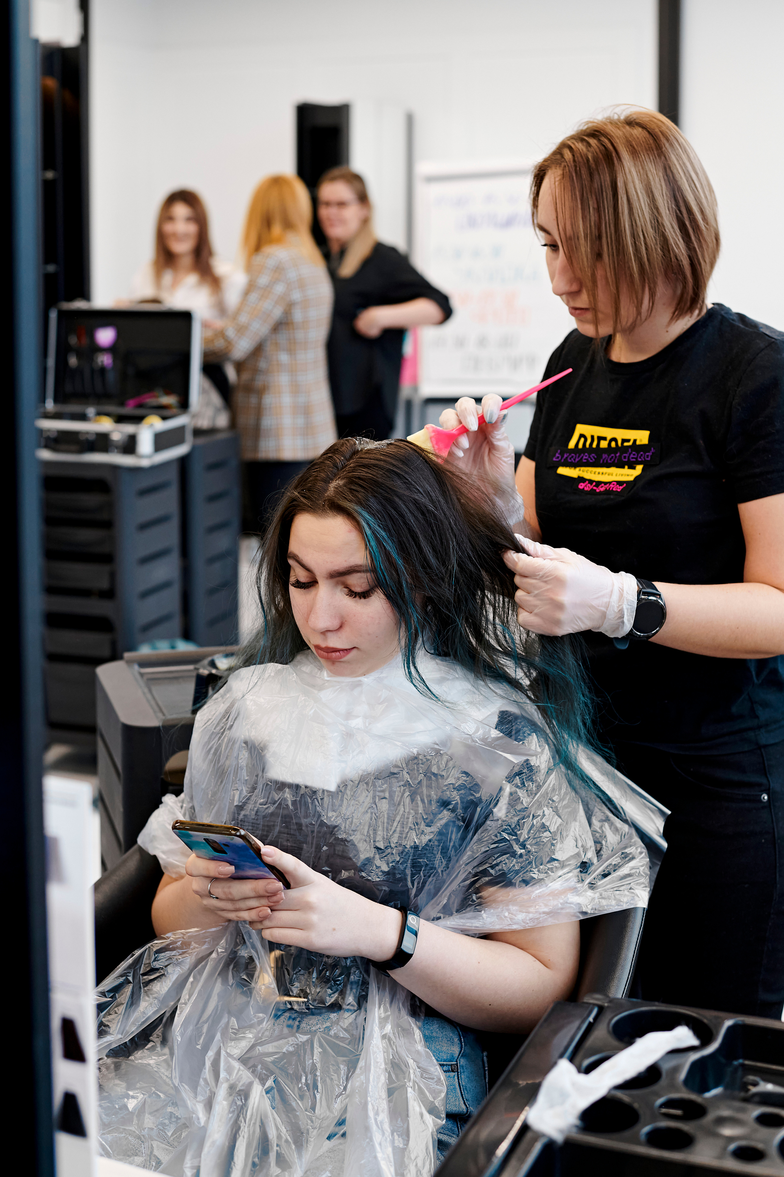 Мастер-класс по окрашиваниям и укладкам от Matrix. Фотограф Постольник Дарья