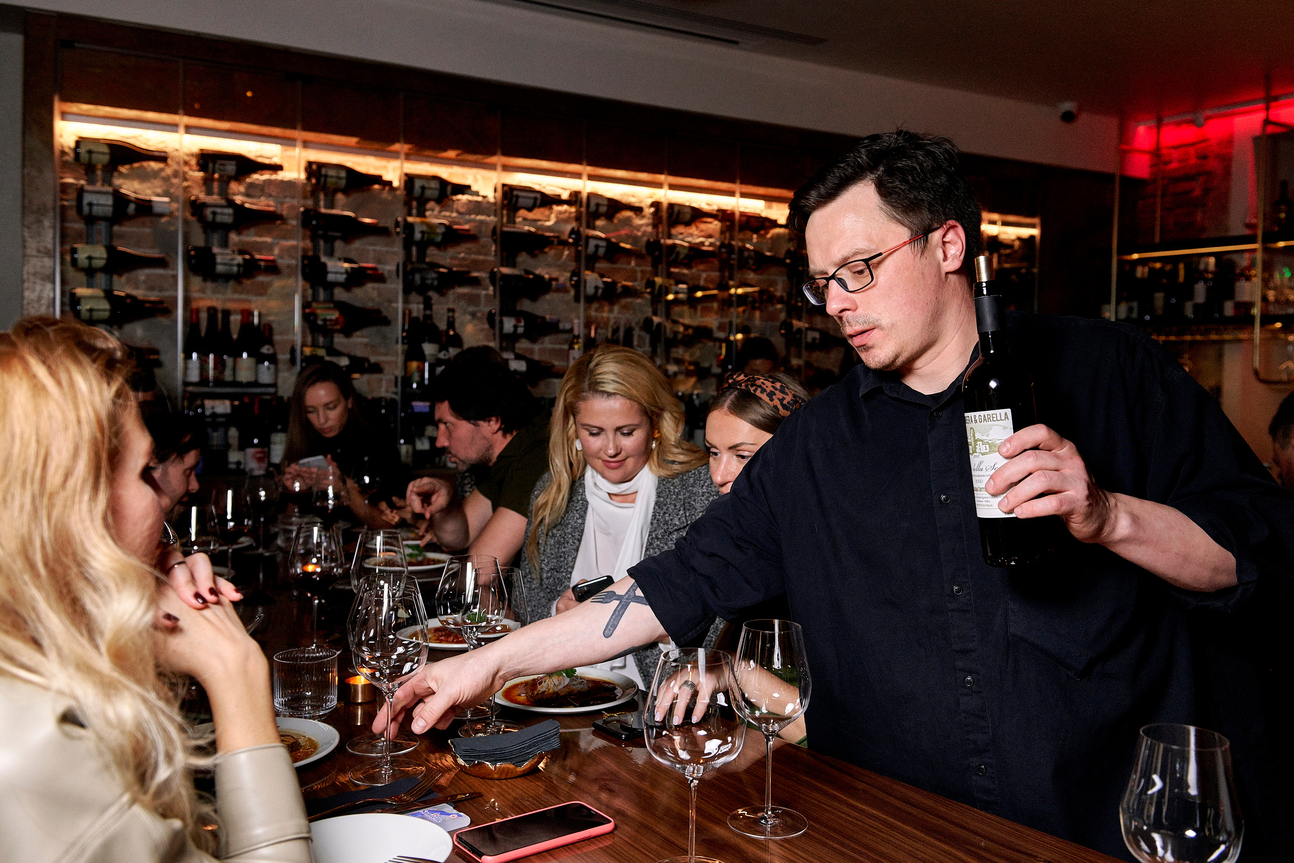 Sekta organic wine bar. Ужин с Аланом Бигати. Фотограф Постольник Дарья