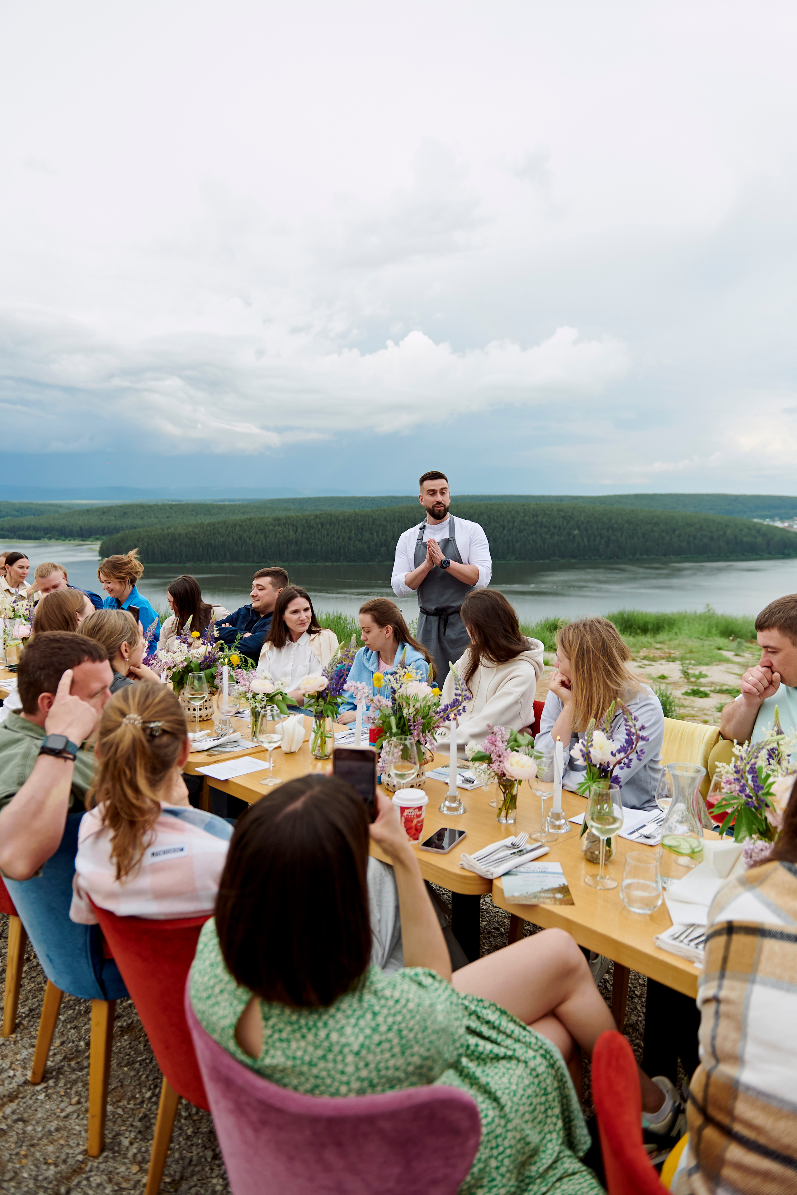 Летний ужин на природе с тремя шефами. Фотограф Постольник Дарья