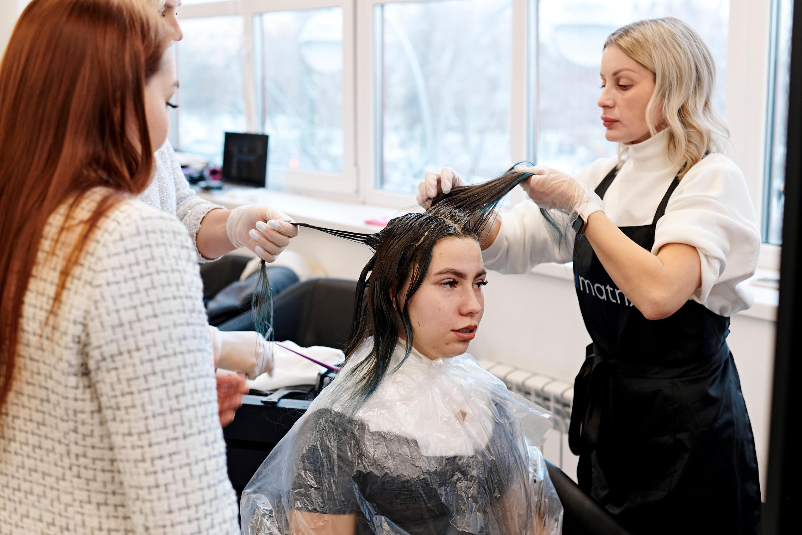 Мастер-класс по окрашиваниям и укладкам от Matrix. Фотограф Постольник Дарья