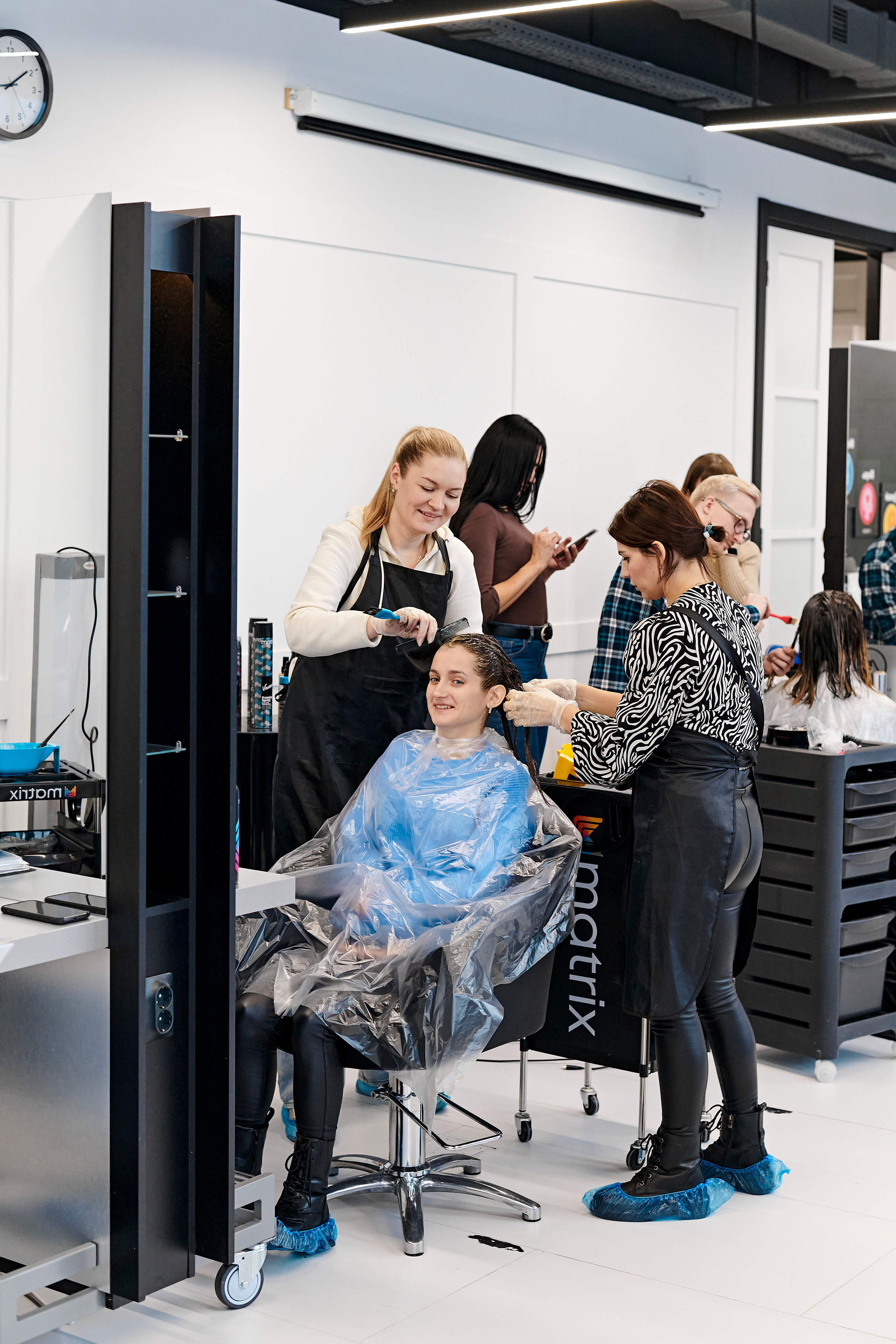 Мастер-класс по окрашиваниям и укладкам от Matrix. Фотограф Постольник Дарья