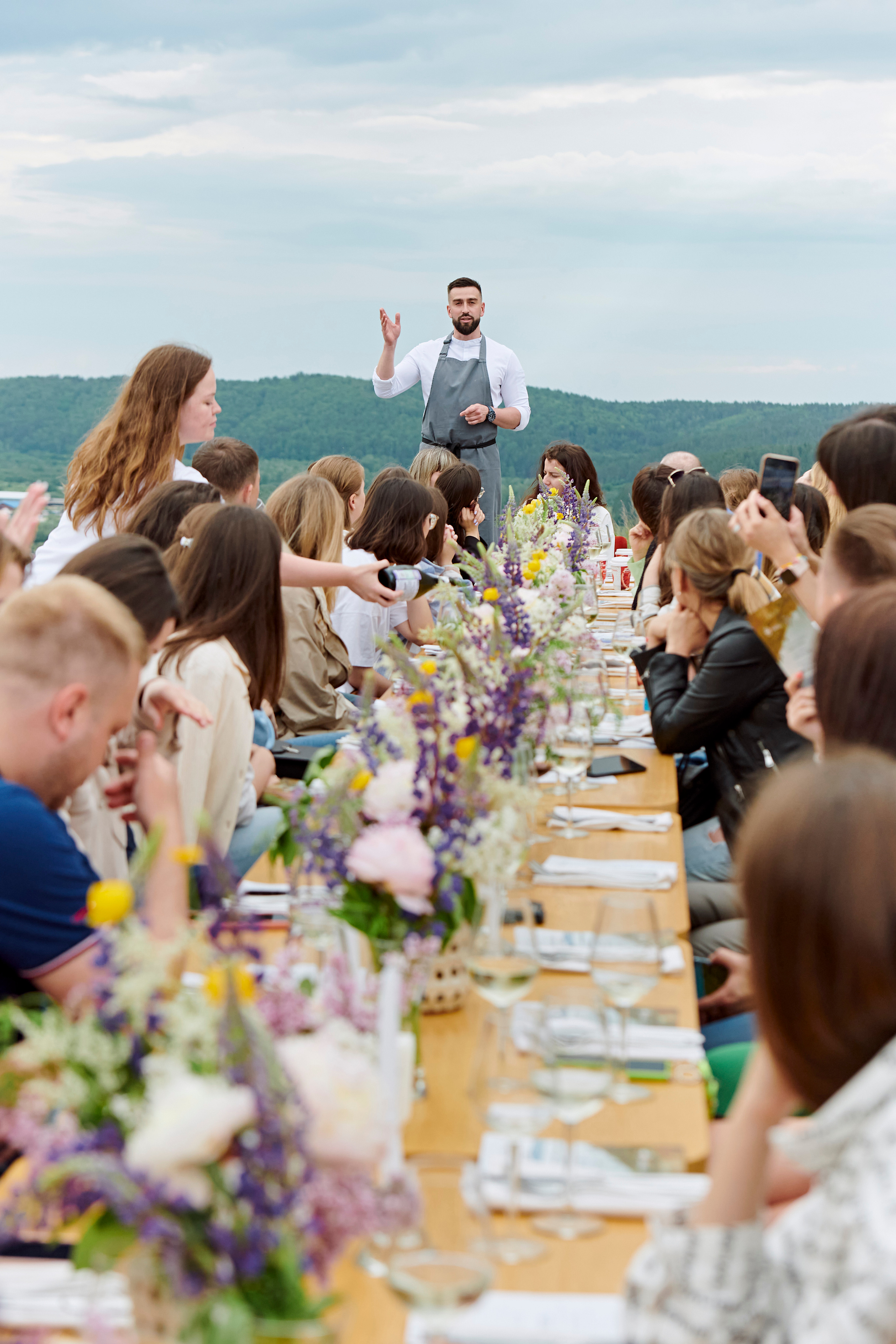 Летний ужин на природе с тремя шефами. Фотограф Постольник Дарья