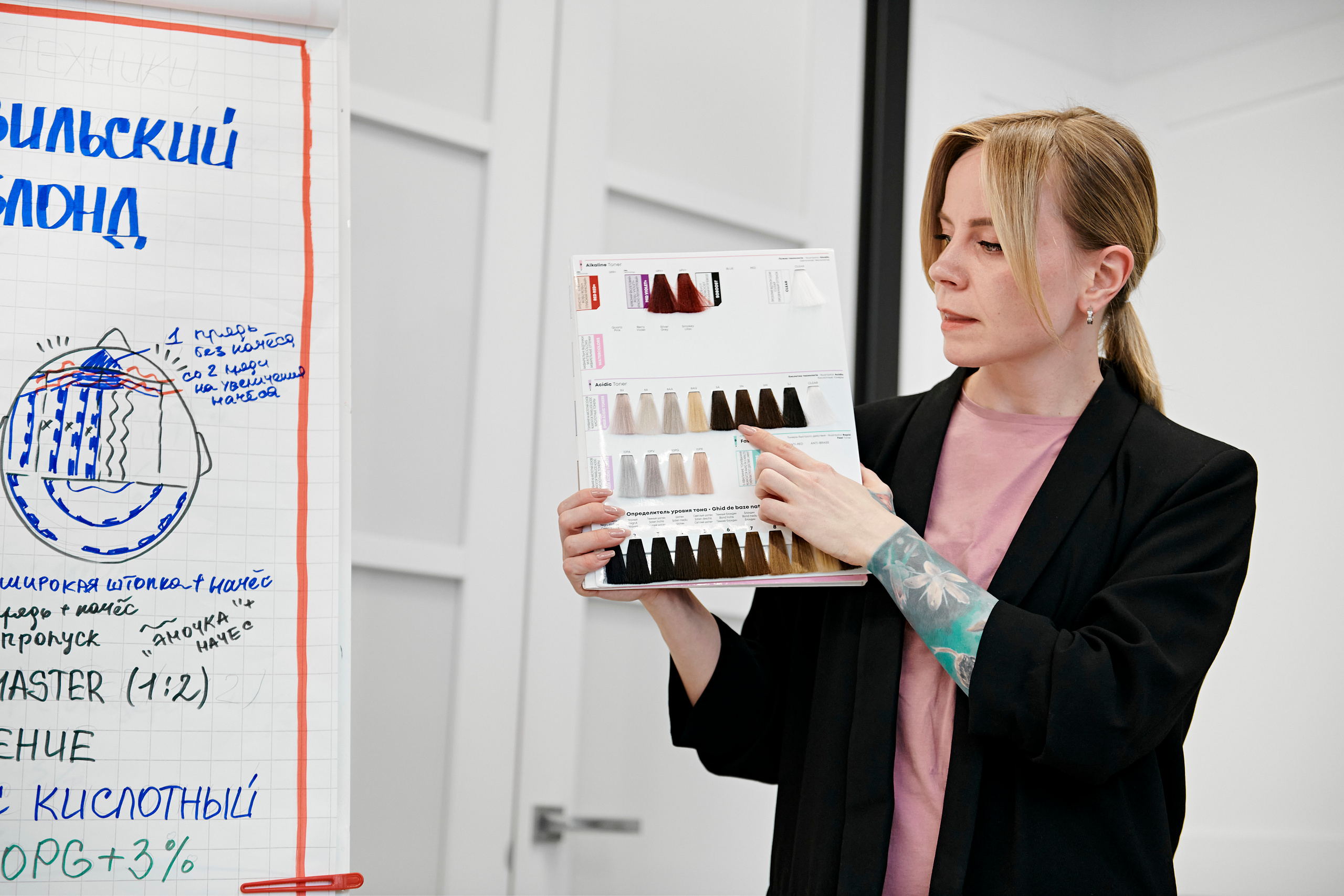 Мастер-класс по окрашиваниям и укладкам от Matrix. Фотограф Постольник Дарья