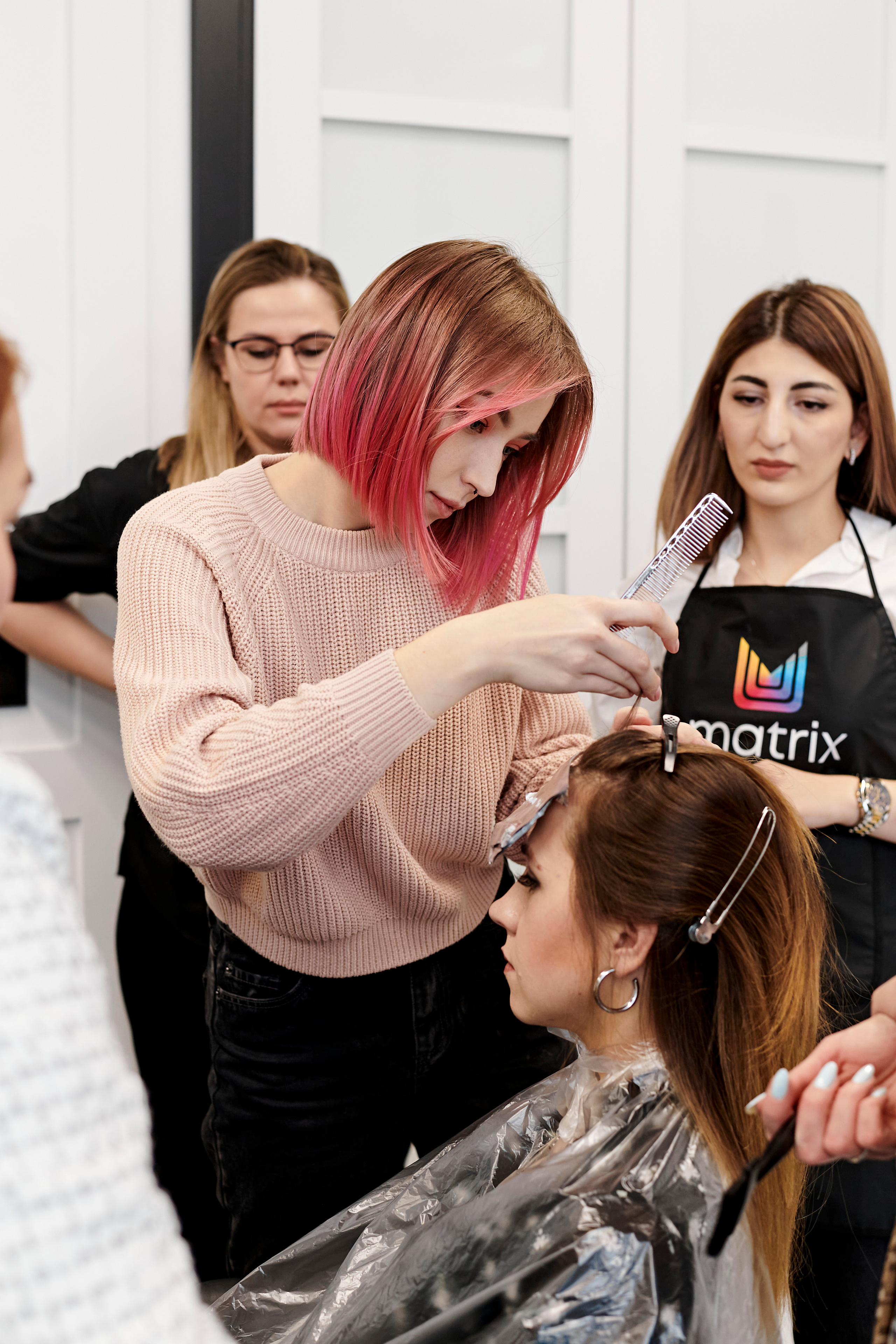 Мастер-класс по окрашиваниям и укладкам от Matrix. Фотограф Постольник Дарья