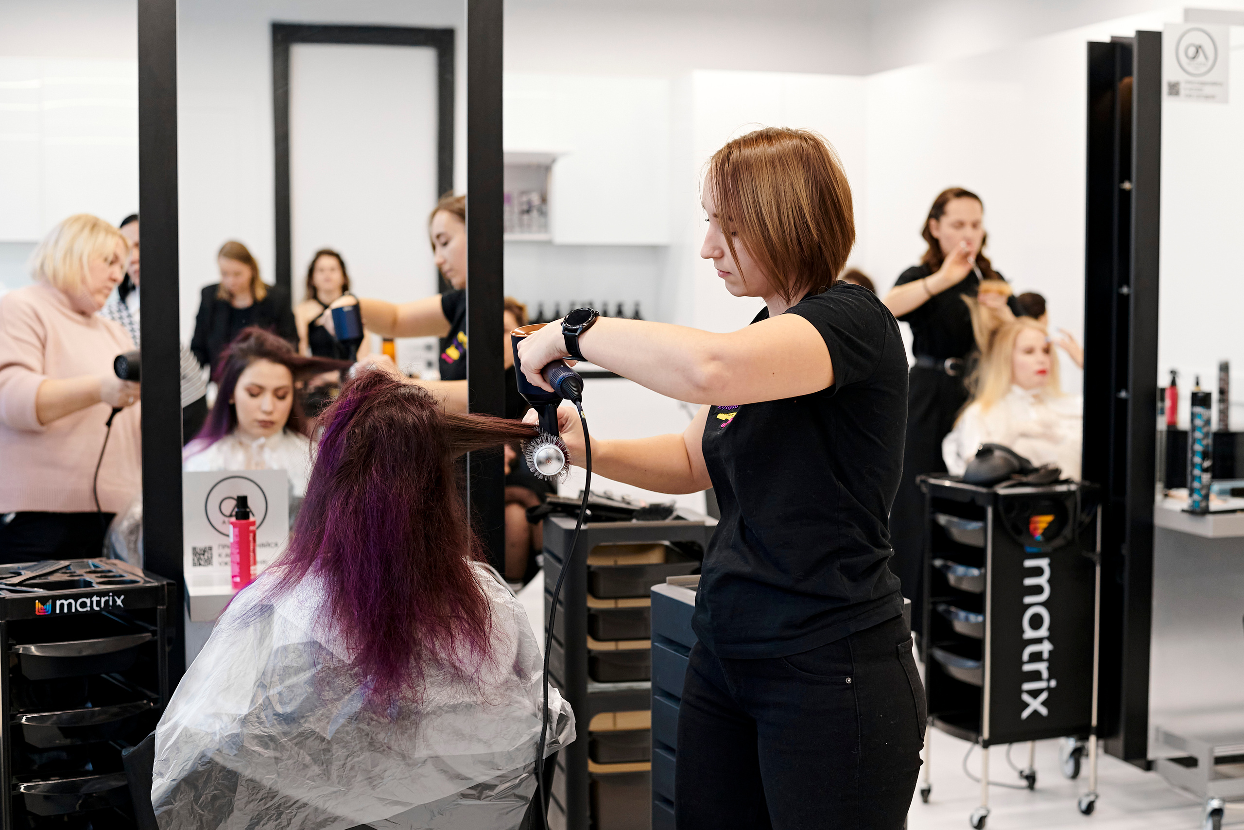 Мастер-класс по окрашиваниям и укладкам от Matrix. Фотограф Постольник Дарья
