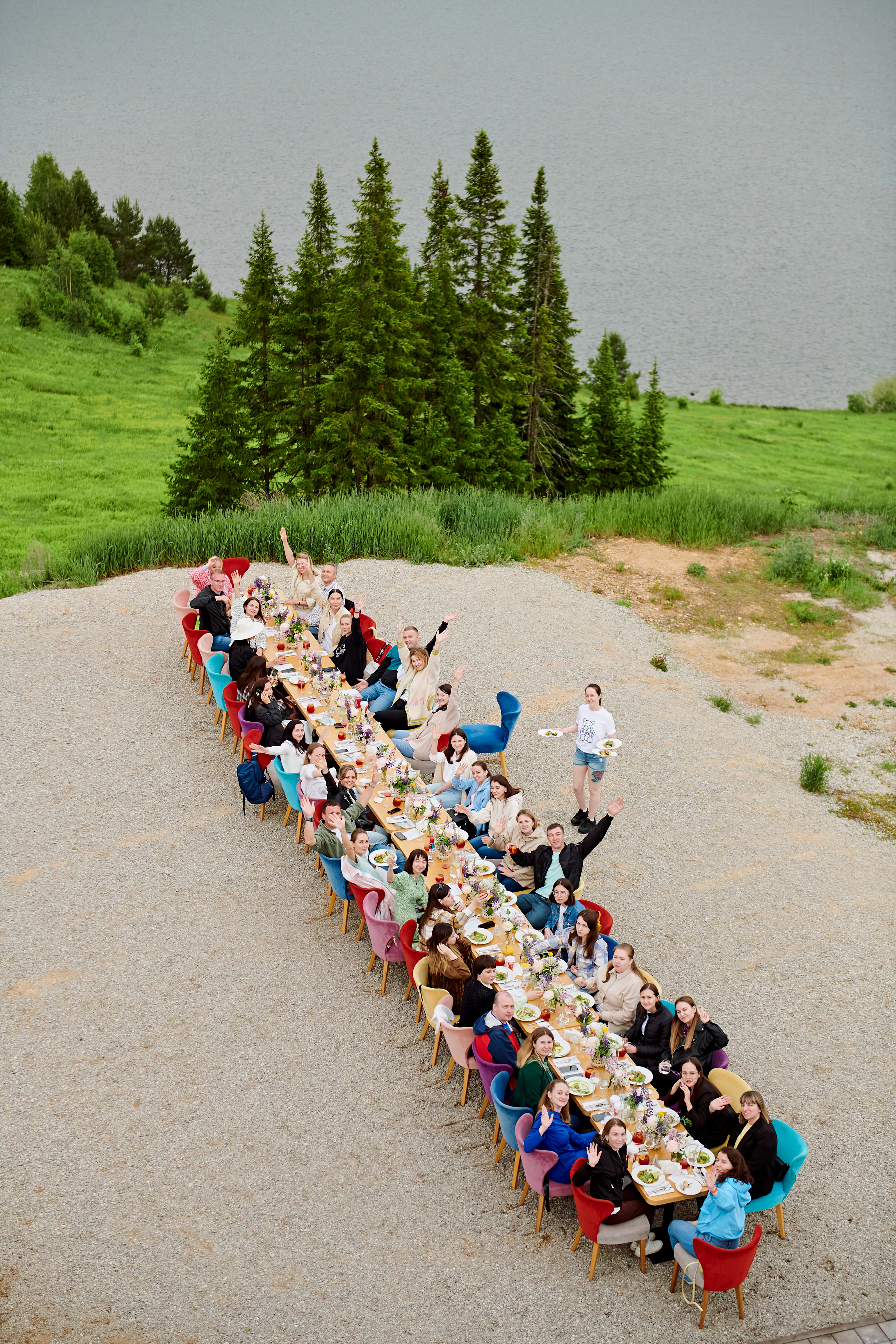 Летний ужин на природе с тремя шефами. Фотограф Постольник Дарья