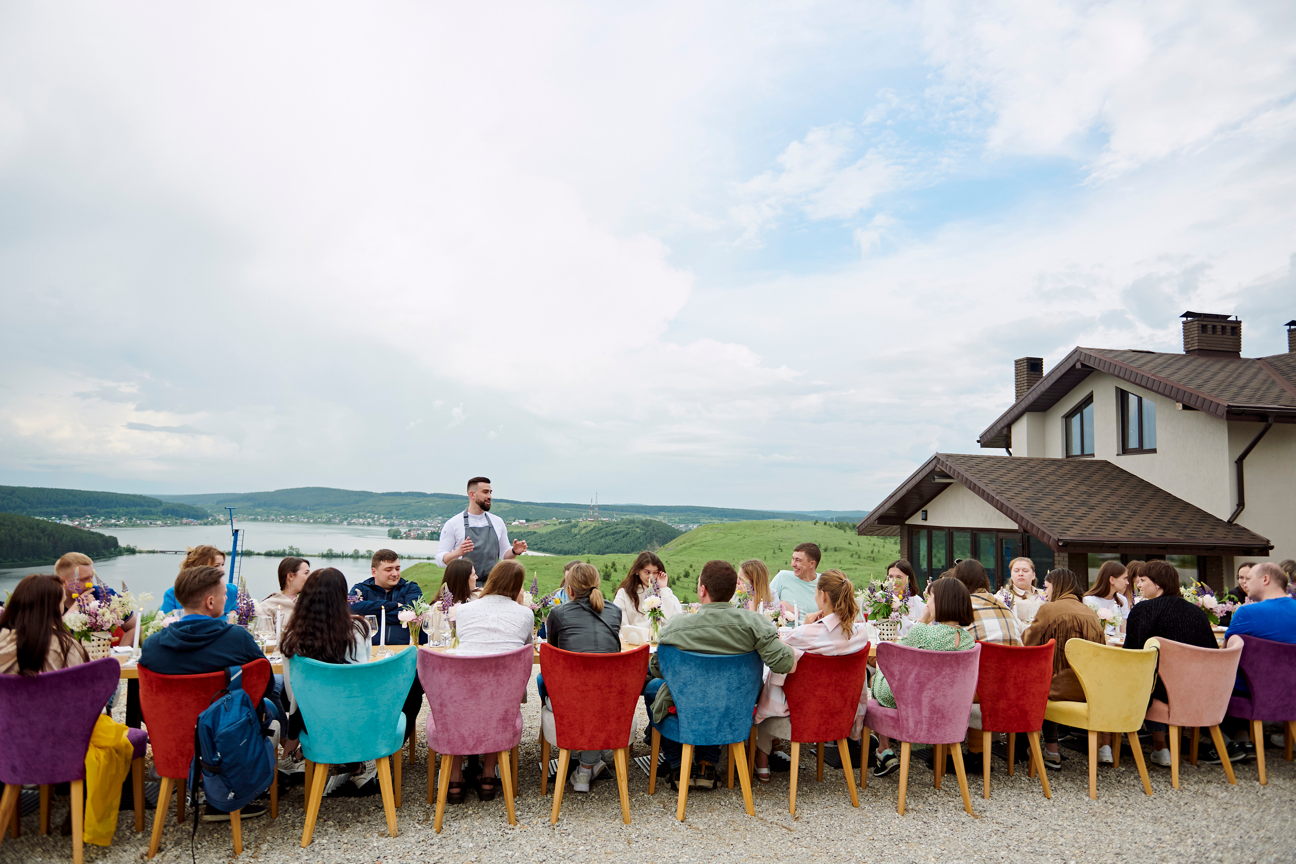 Летний ужин на природе с тремя шефами. Фотограф Постольник Дарья