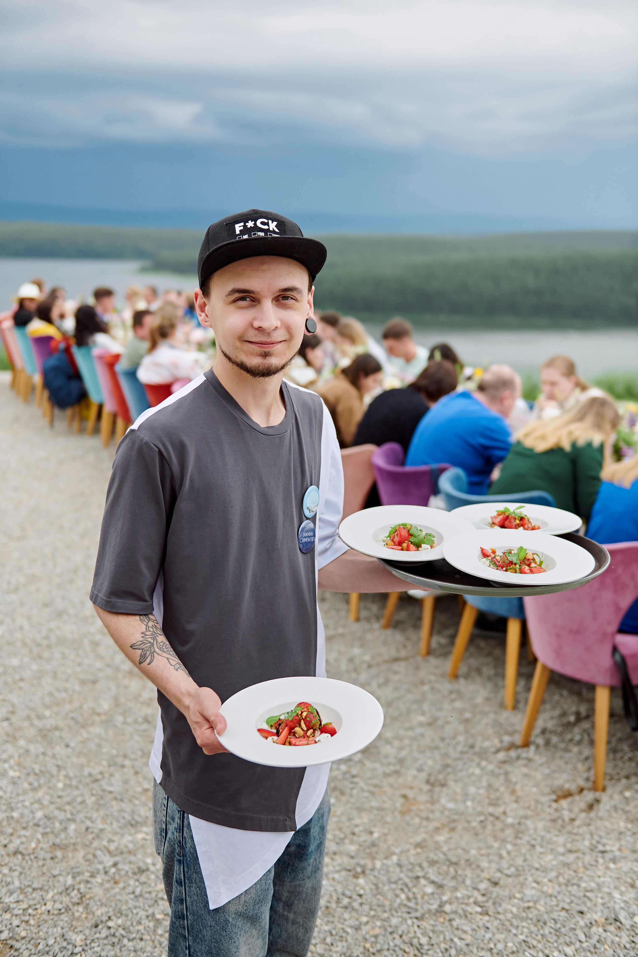 Летний ужин на природе с тремя шефами. Фотограф Постольник Дарья