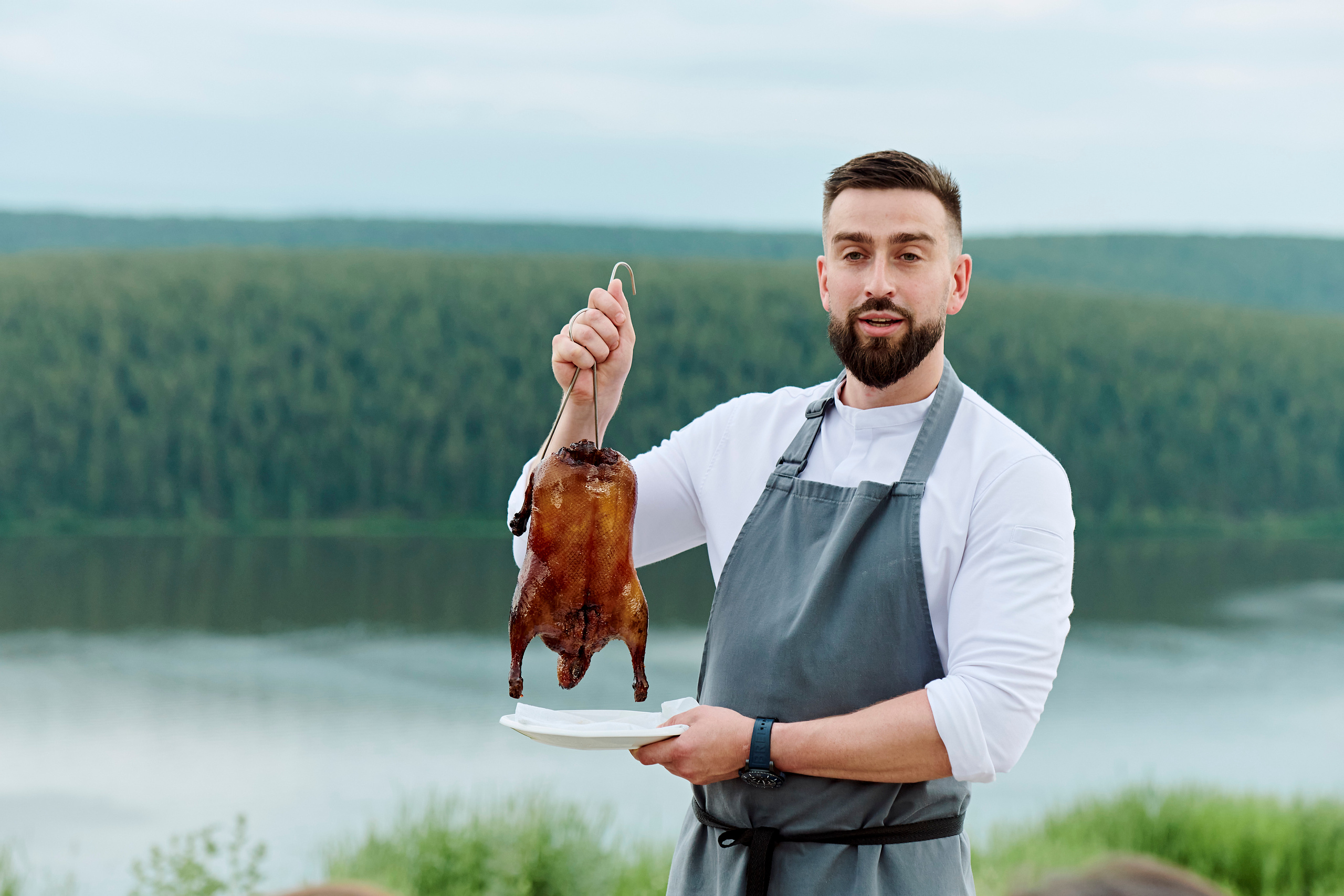 Летний ужин на природе с тремя шефами. Фотограф Постольник Дарья