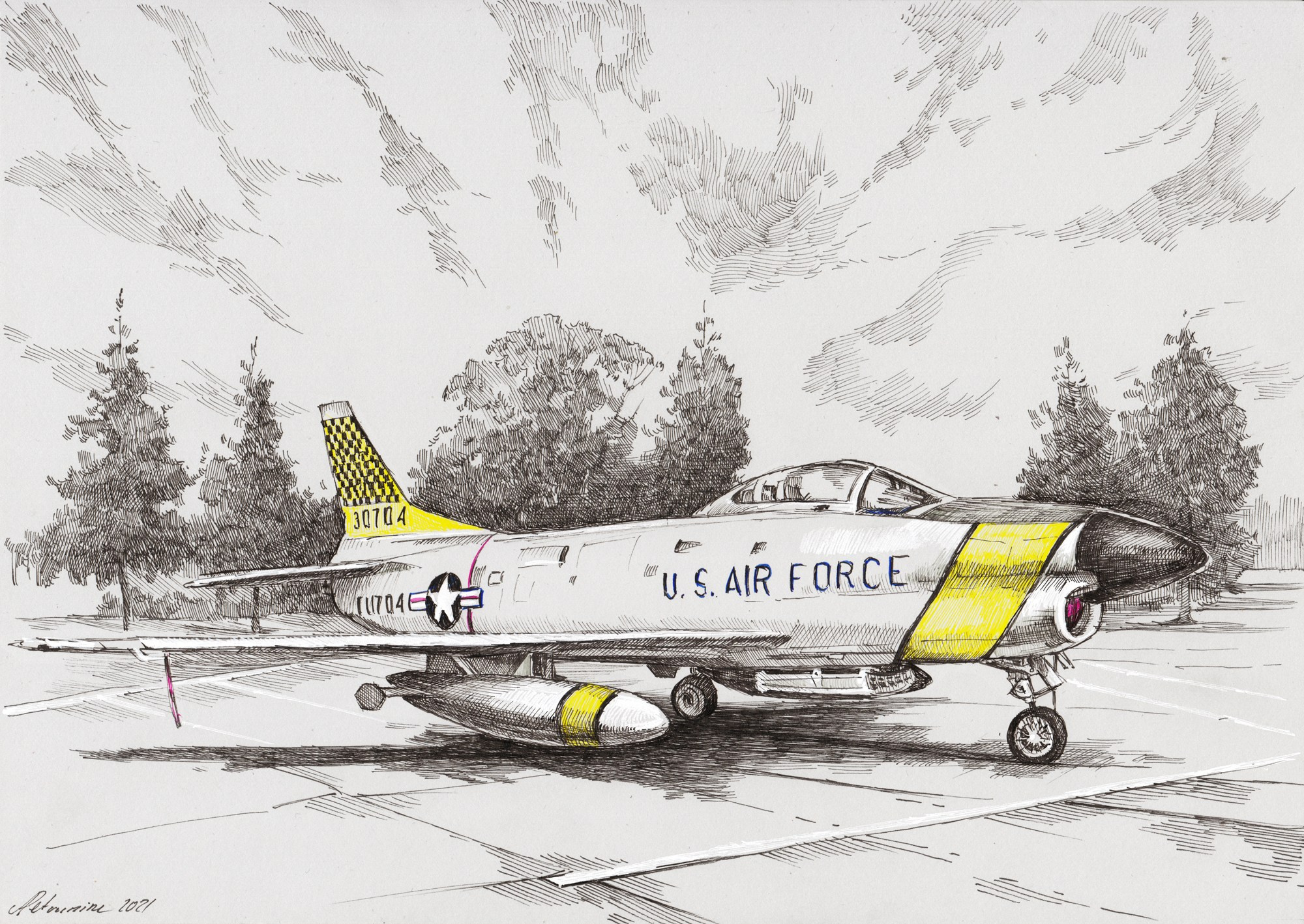 Авиация. Художник Александр Петрунин