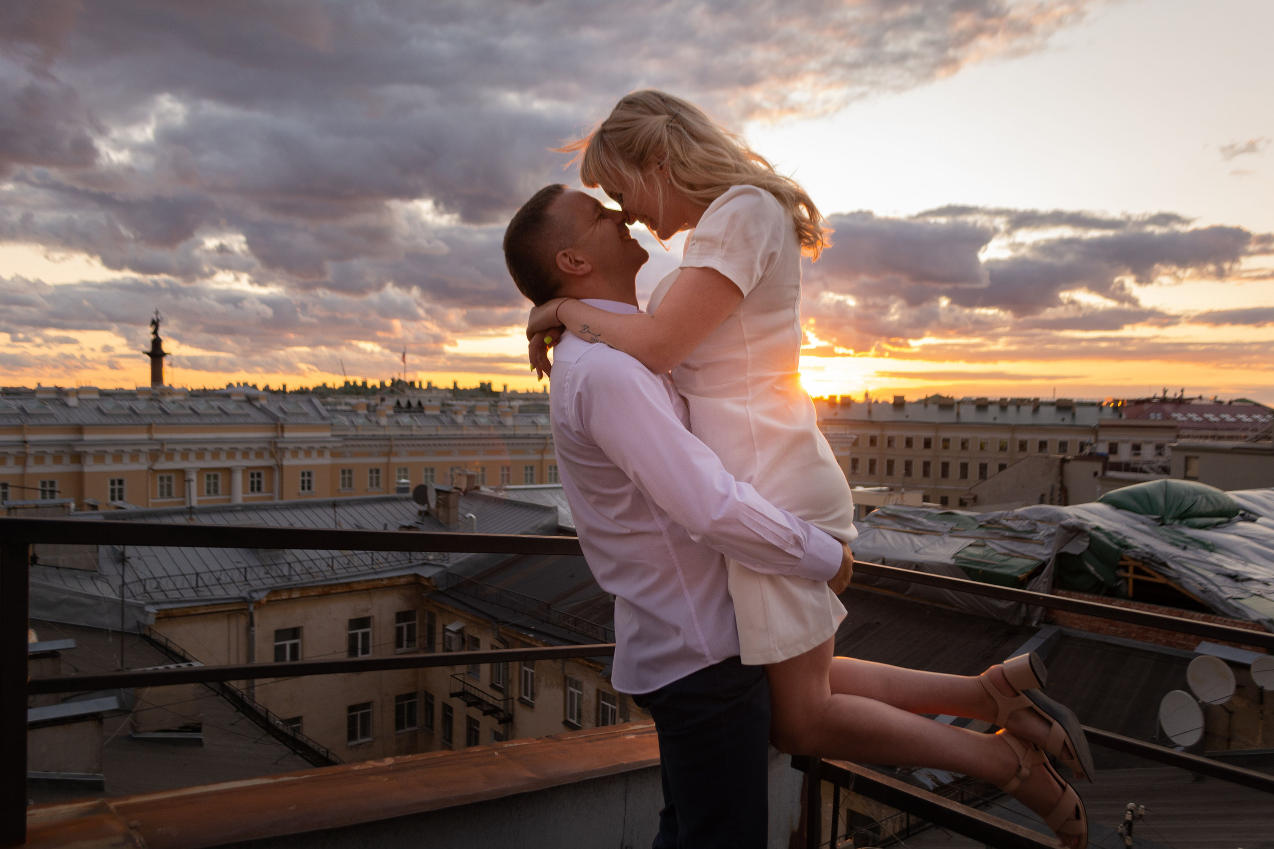 Love Story на крыше. Портретный фотограф в Санкт-Петербурге Наталья Родионова