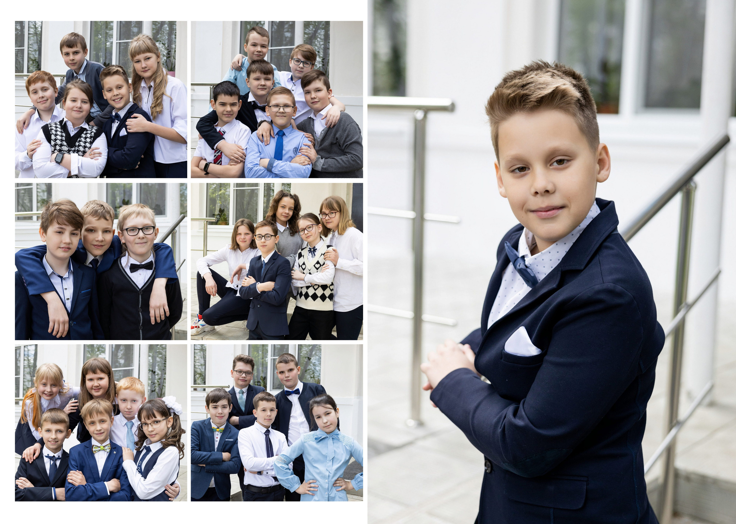 Школьный фотоальбом для 4-го класса коломенской школы. Выпускные фотоальбомы в Коломне. Валерий и Светлана Щавелевы