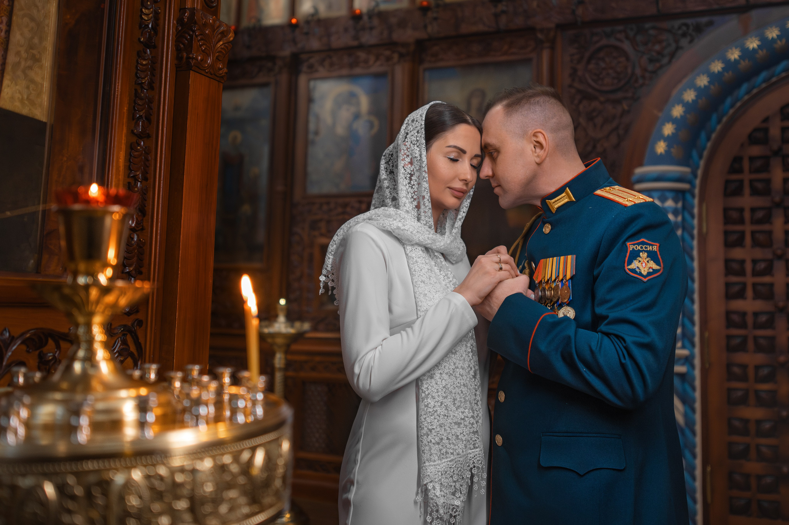 Венчание в Феодоровском государевом соборе (Пушкин). Фотограф на крещение и венчание, семейный фотограф в Санкт-Петербурге